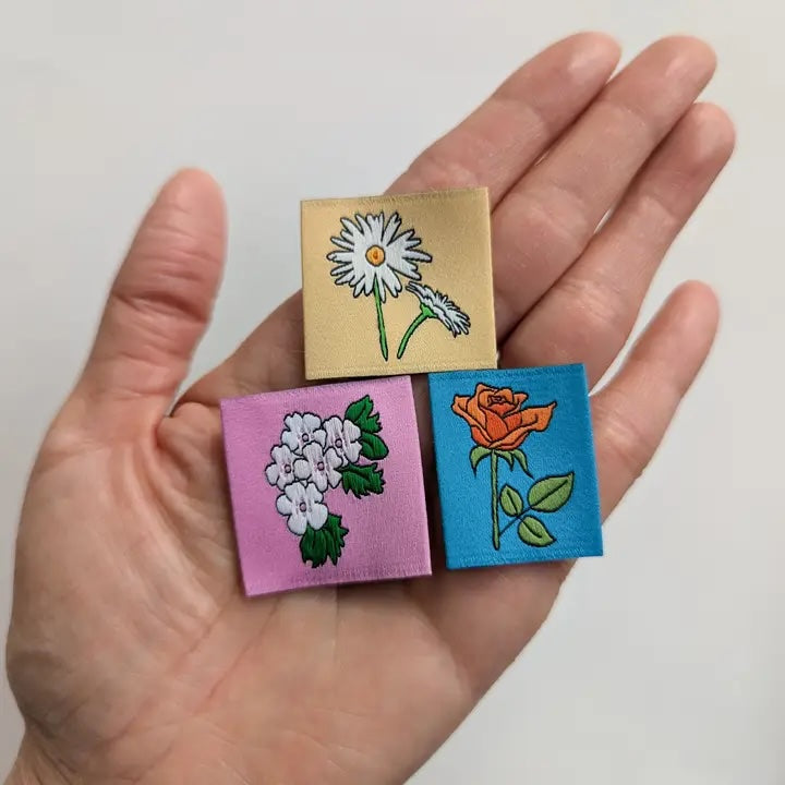 Garment Labels: Yearly Birth Flowers Variety Pack