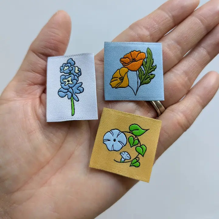 Garment Labels: Yearly Birth Flowers Variety Pack