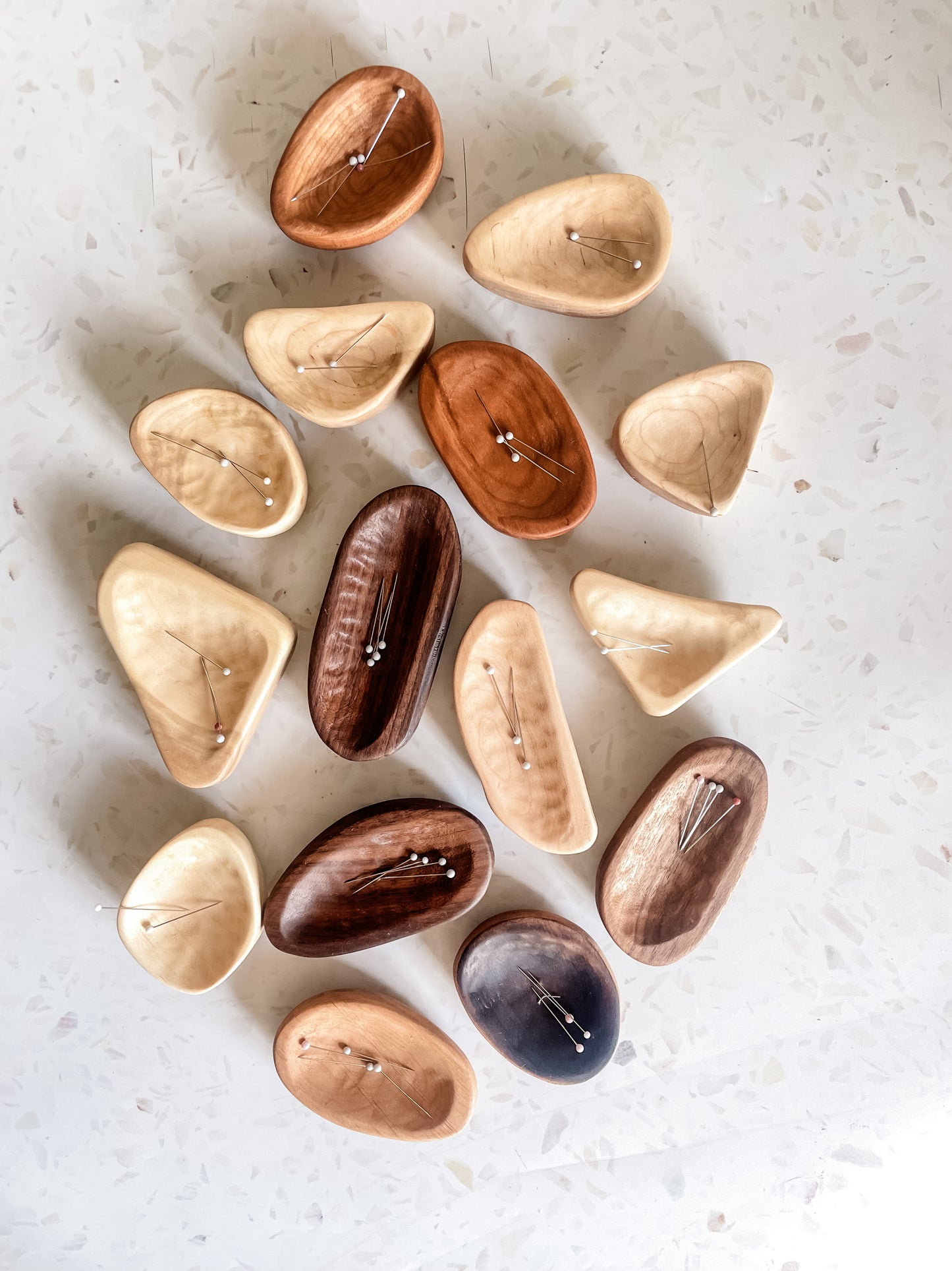 River Rock Wooden Pin Holders - Valley House Woodworking