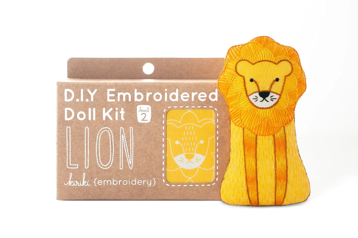 Lion Doll Embroidery Kit