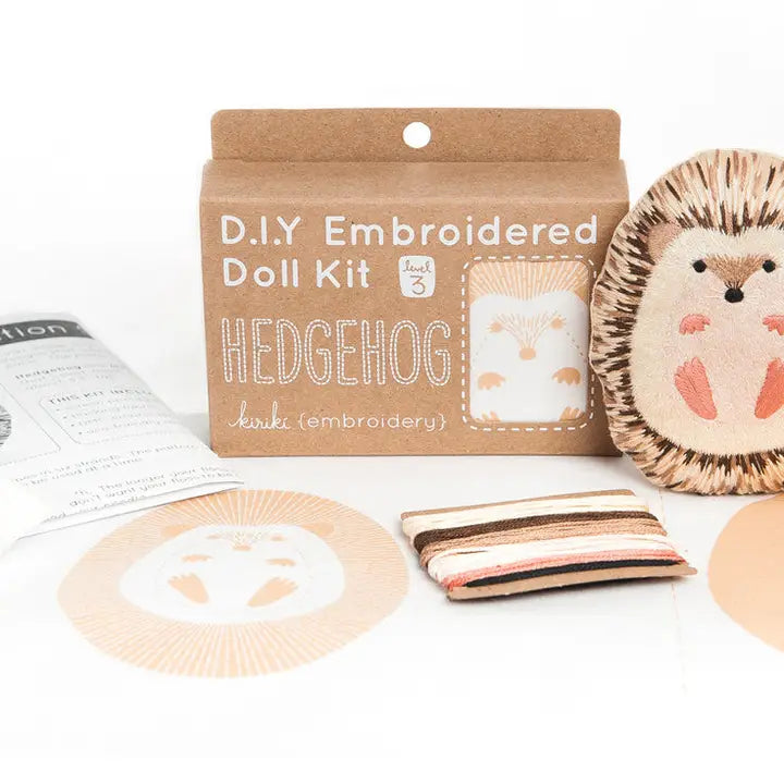 Hedgehog Doll Embroidery Kit