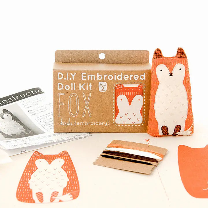 Fox Doll Embroidery Kit