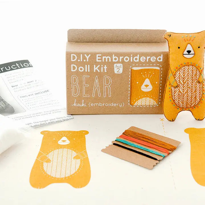 Bear Doll Embroidery Kit