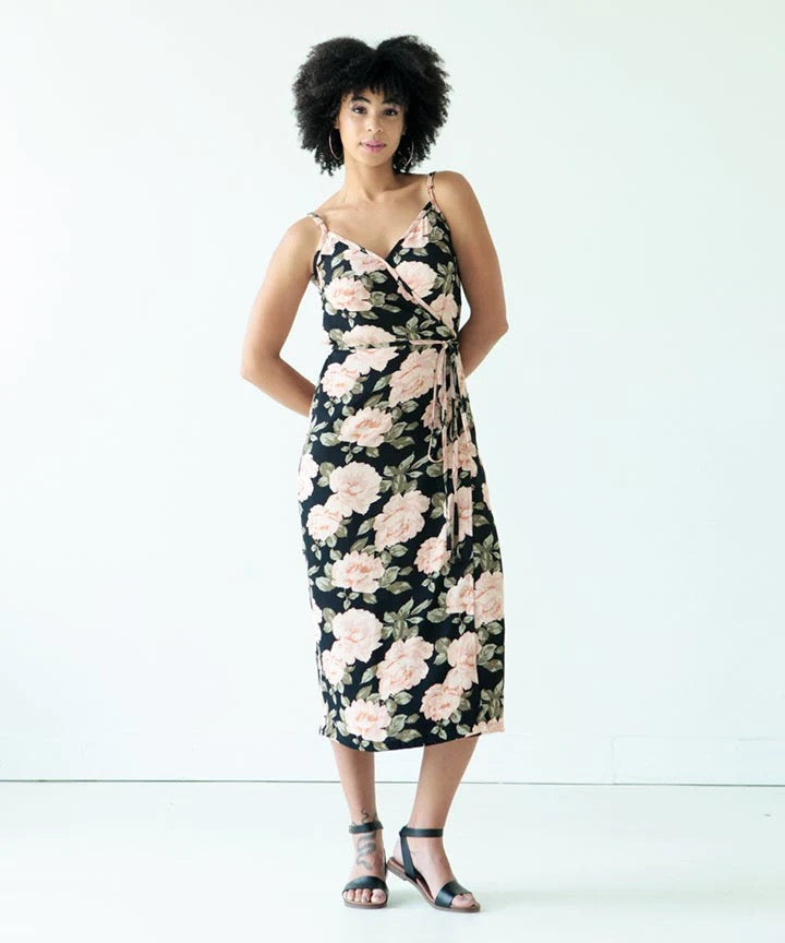 Calvin Wrap Dress & Top by True Bias | Printed Pattern