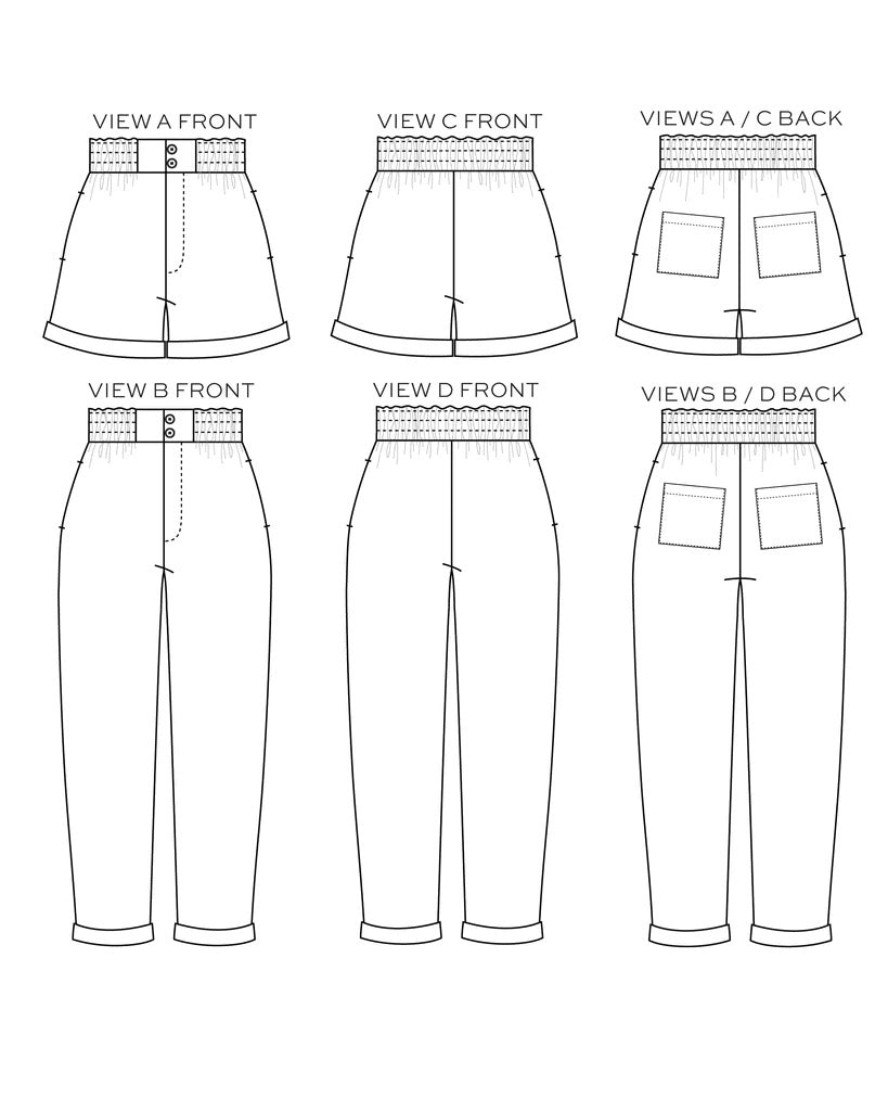 Dani Short & Pant by True Bias | Printed Pattern