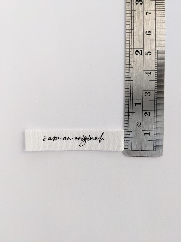 Cotton Luxe Labels: I Am An Original