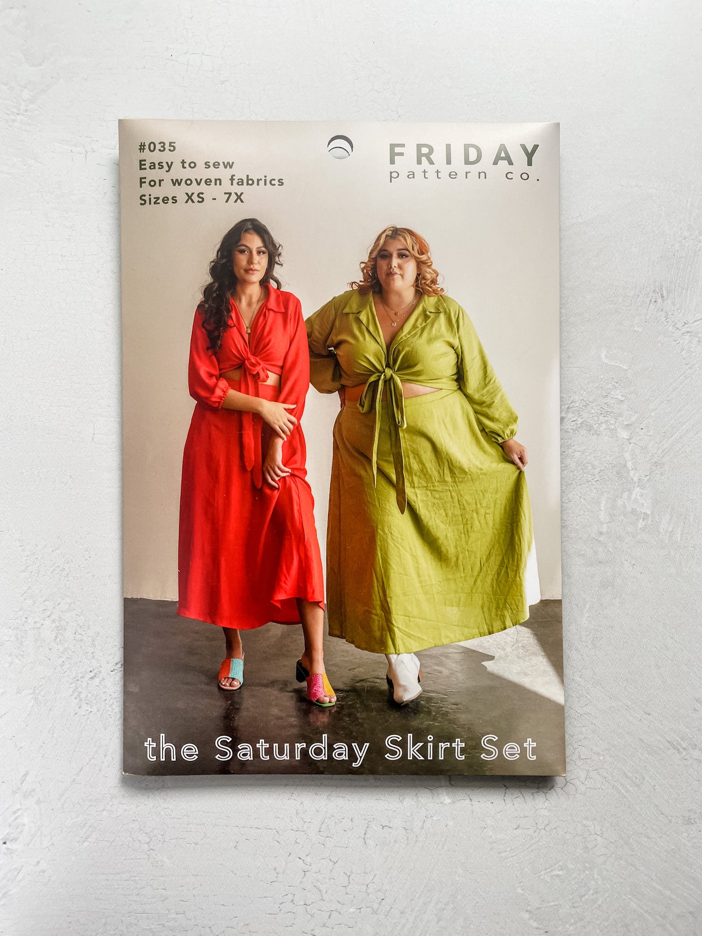 Saturday Skirt Set by Friday Pattern Co. | Printed Pattern