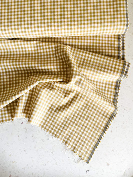 Yarn Dyed Classic Wovens – Mustard Gingham