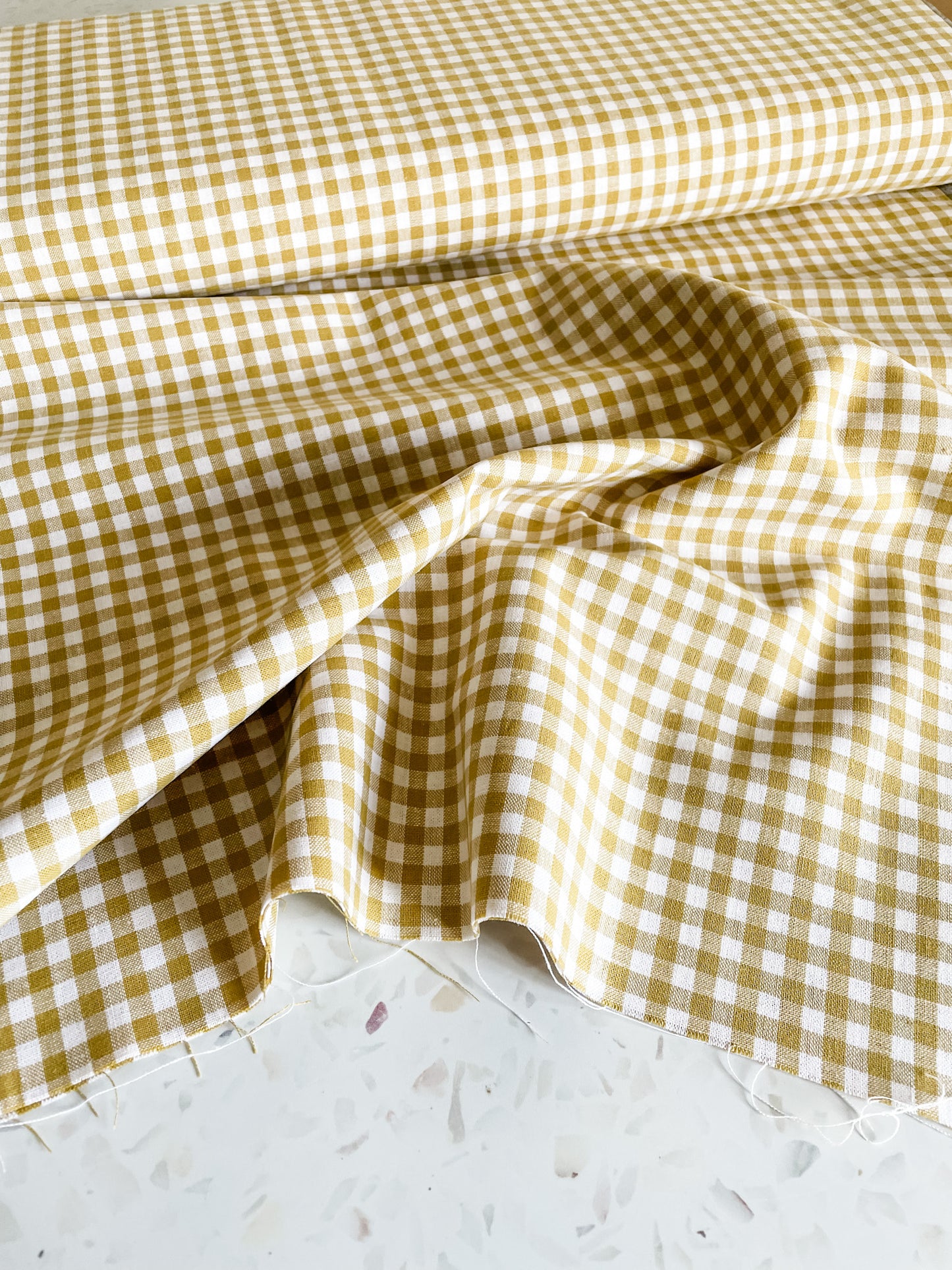 Yarn Dyed Classic Wovens – Mustard Gingham