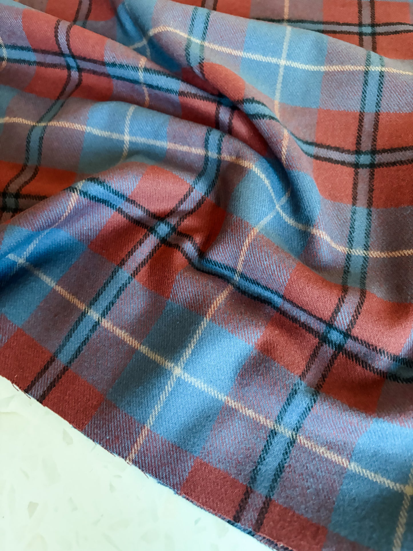 Tahoe Flannel in Dusty Blue