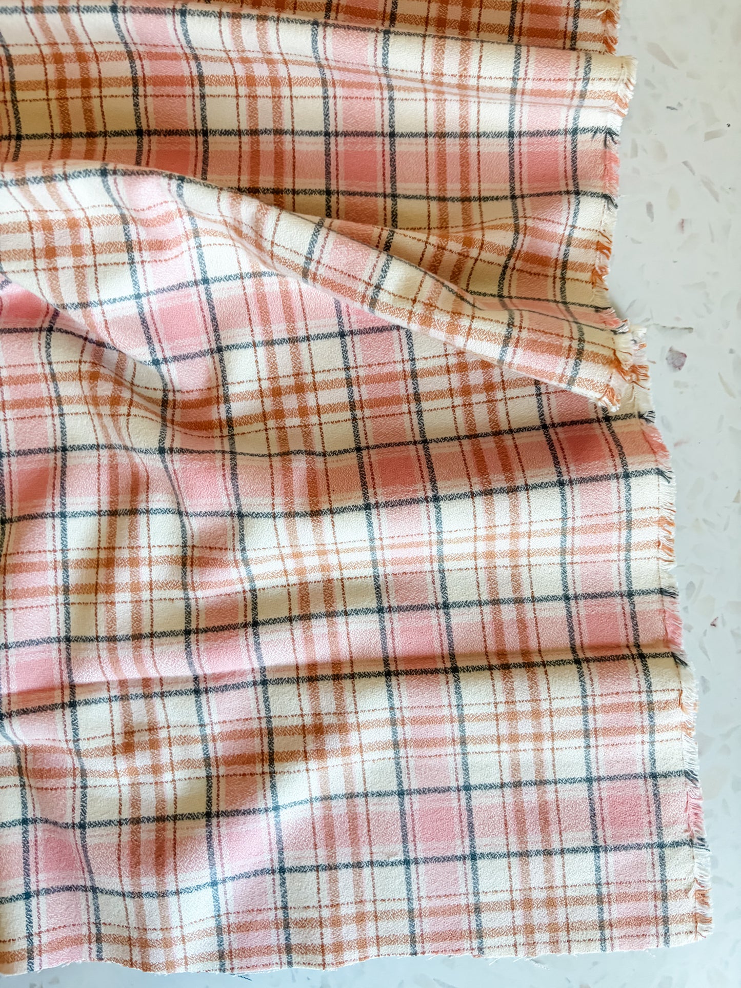 Mammoth Junior Flannel in Peach Harvest