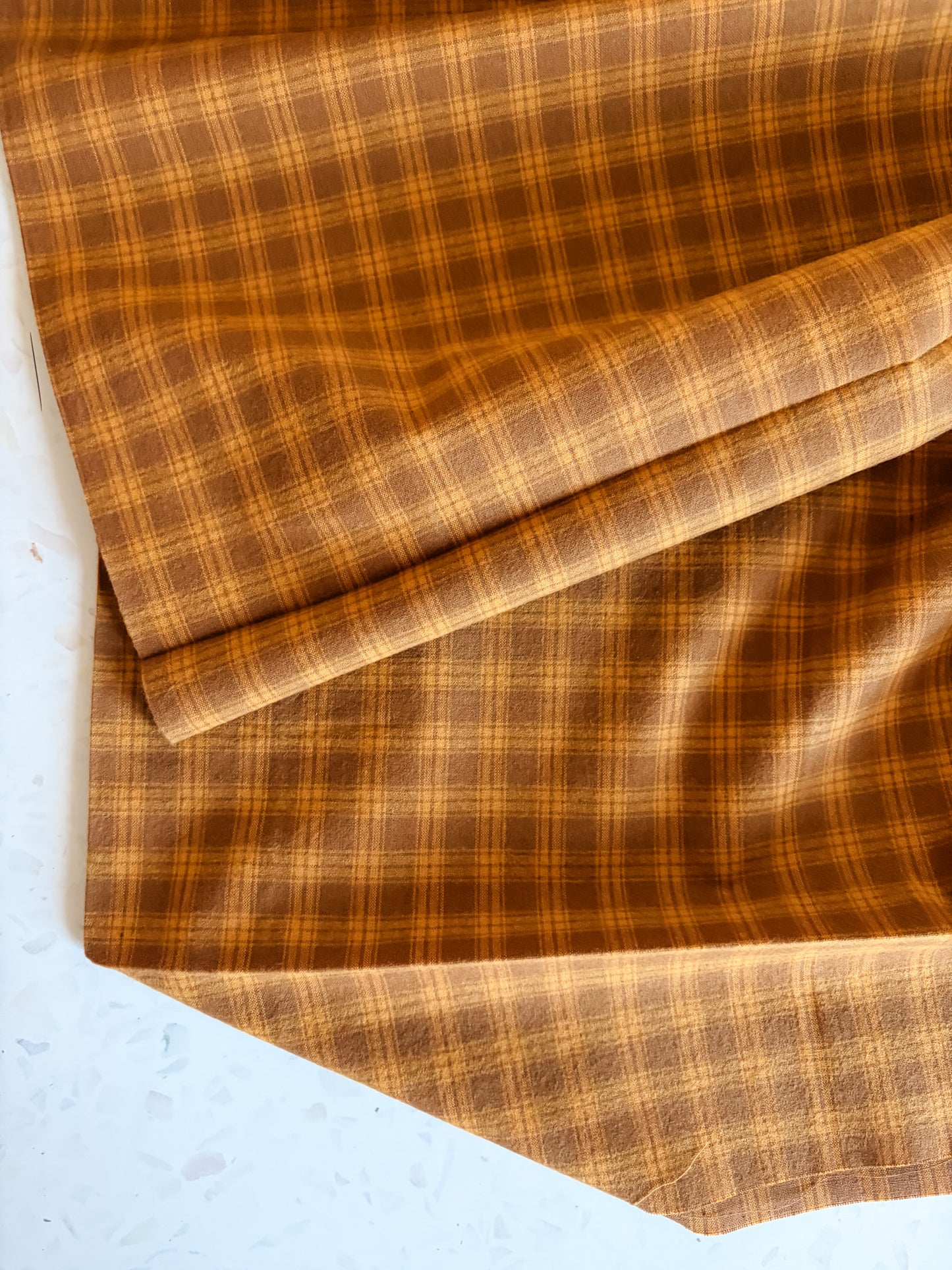 Brushed Cotton – Goldenrod Plaid