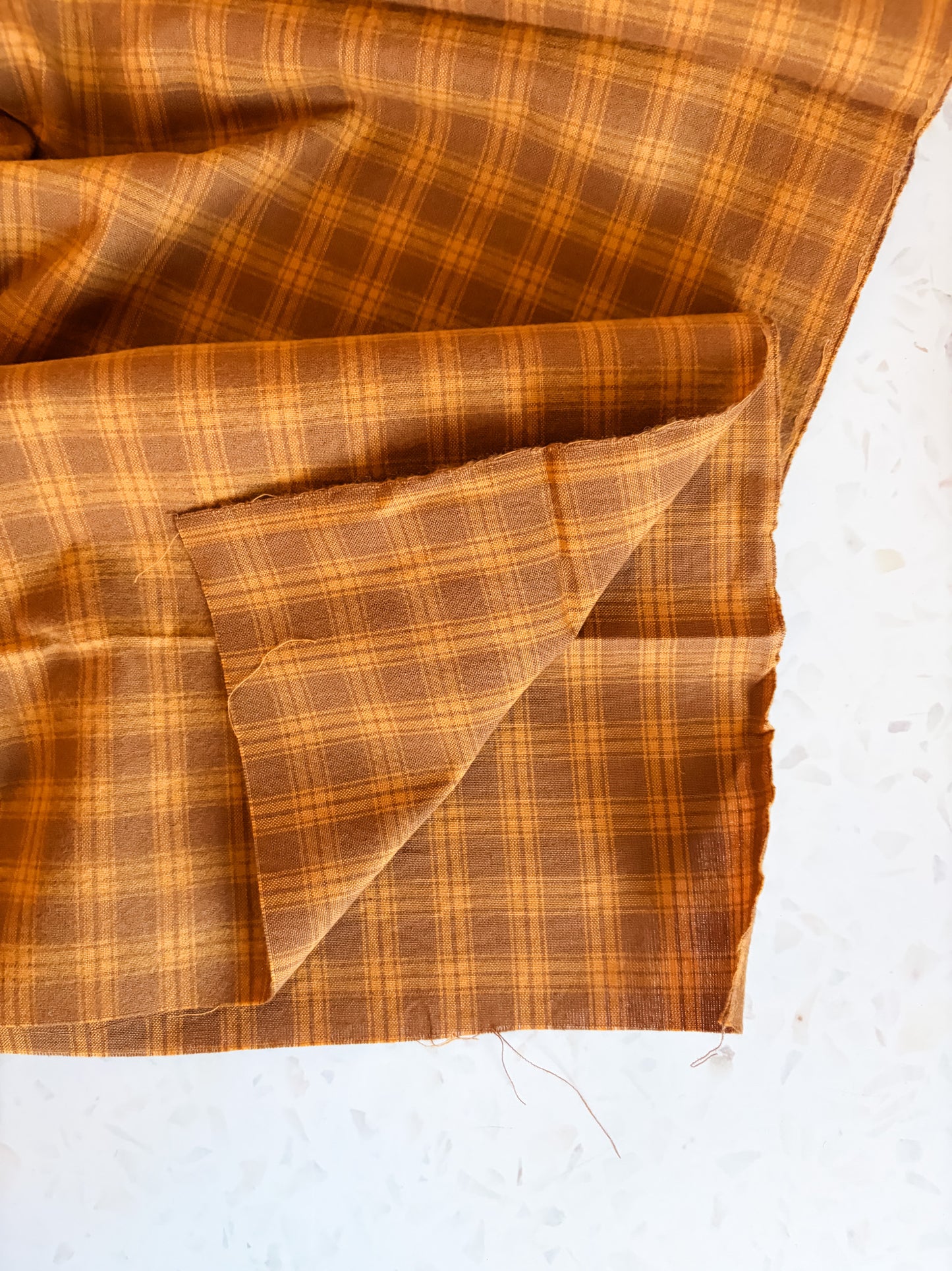 Brushed Cotton – Goldenrod Plaid