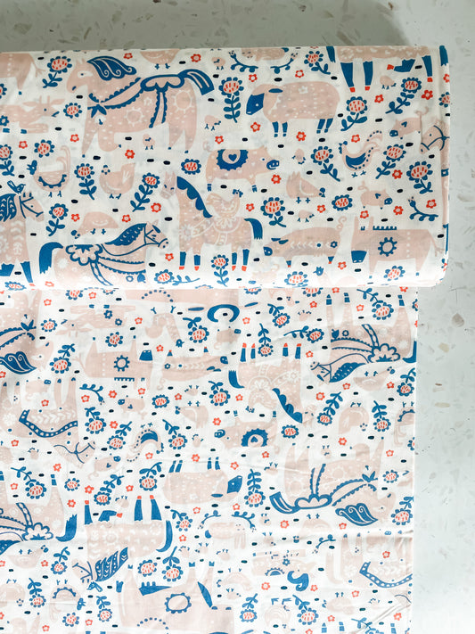Little House Cottons – Barnyard Pink Poplin