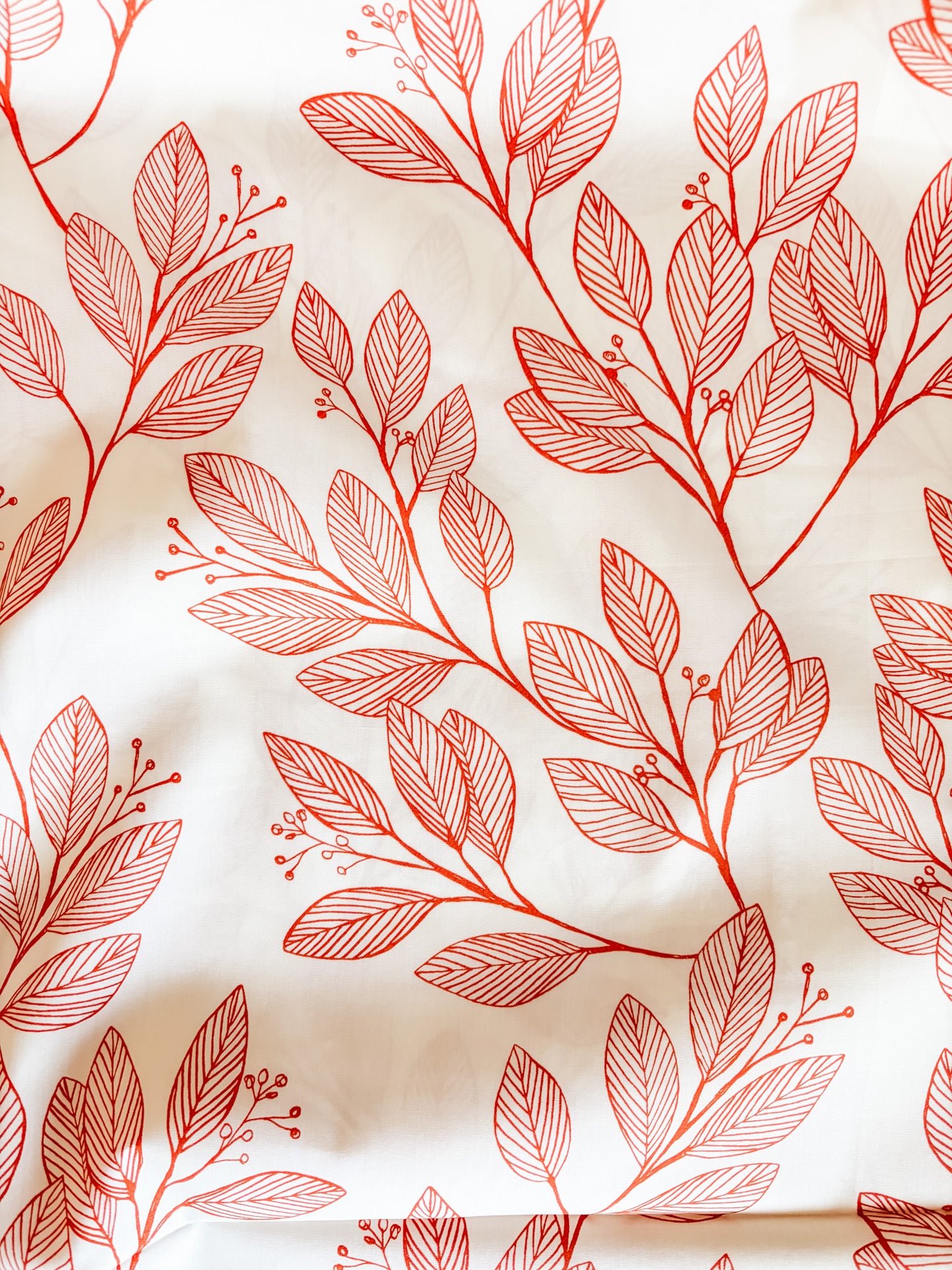 Laurel Wide Back Cotton Fabric in Sienna