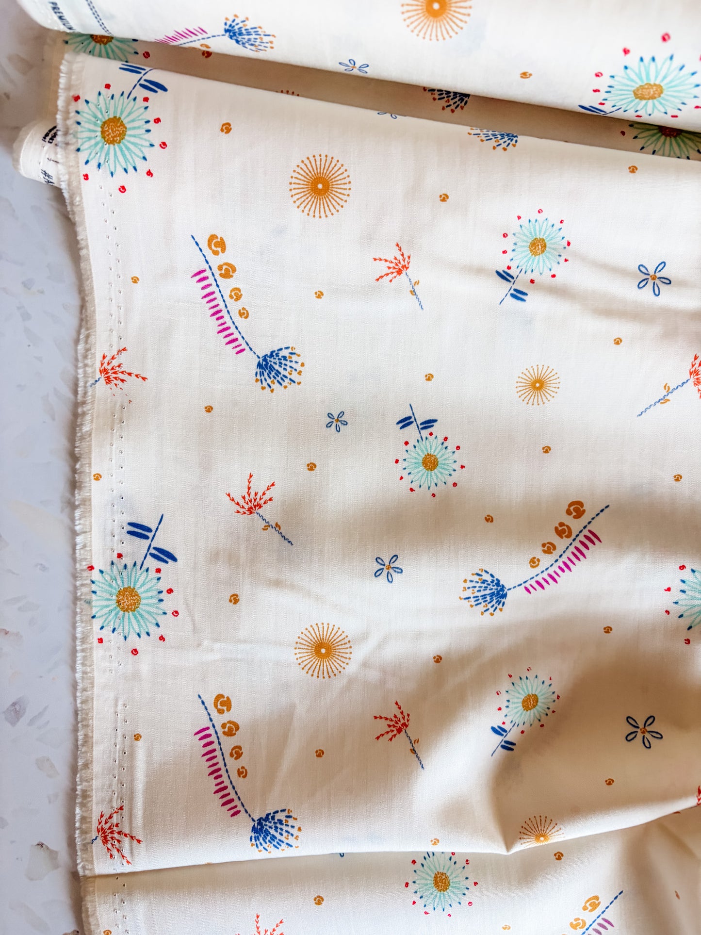 Floral Threads Cotton Fabric