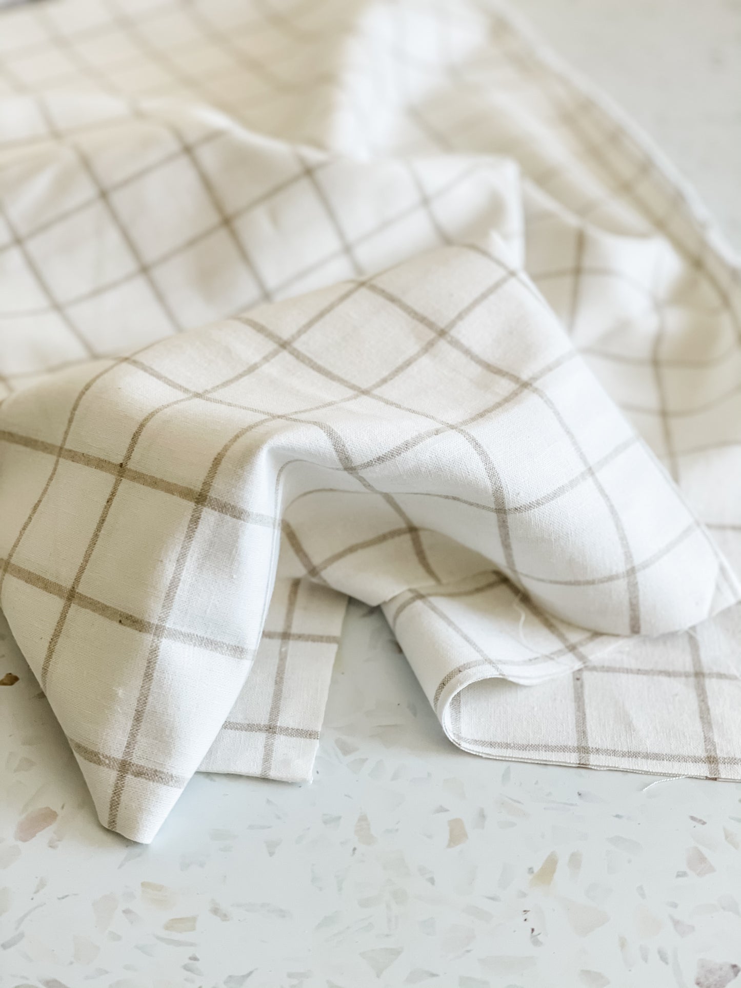 Yarn Dyed Classic Wovens – Tan Grid