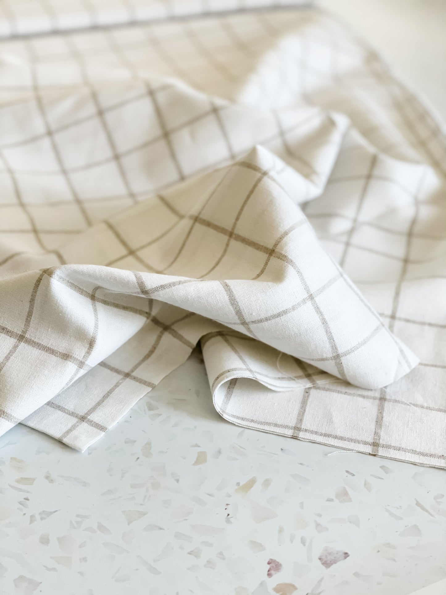 Yarn Dyed Classic Wovens – Tan Grid