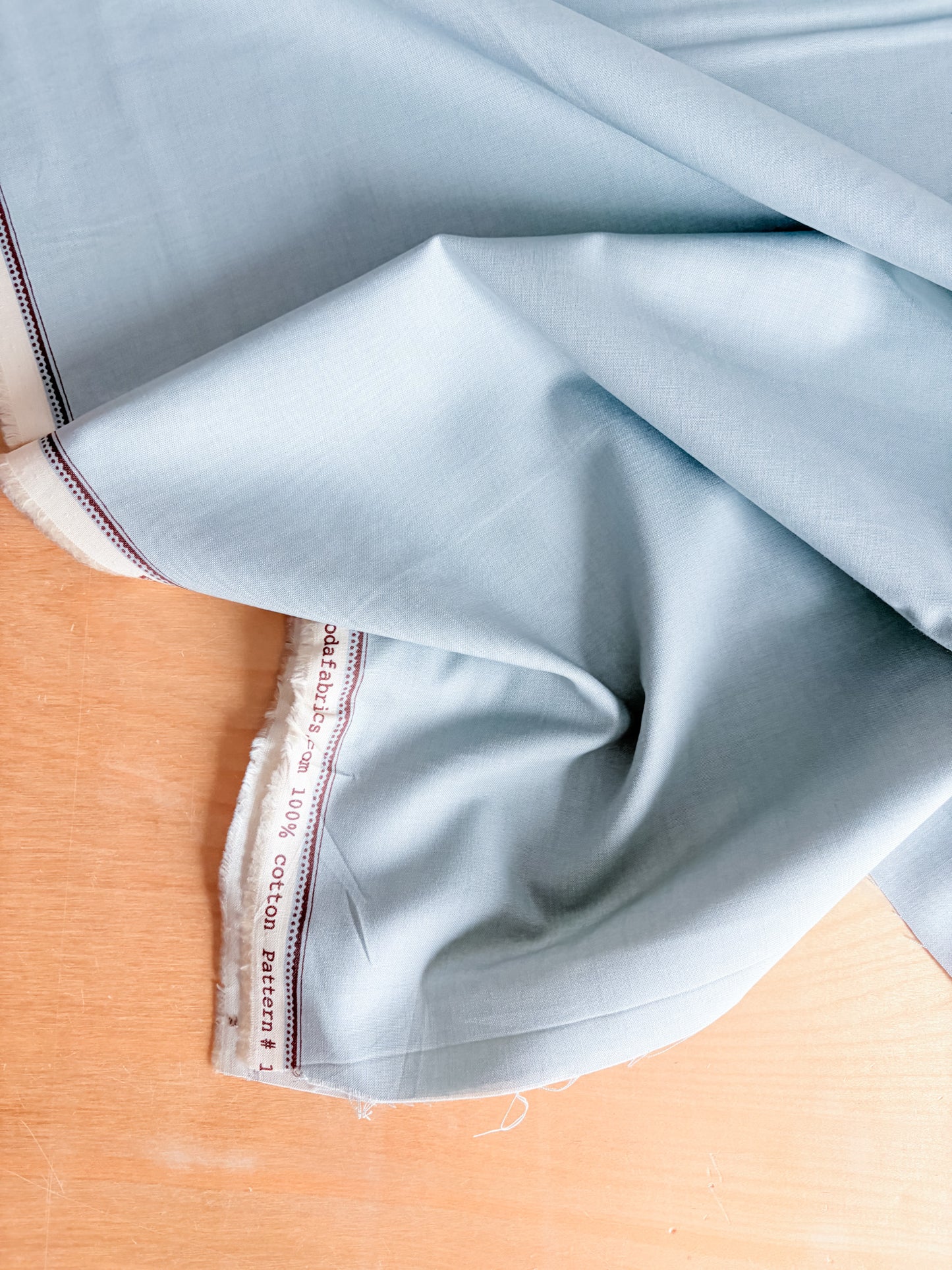 French General Quilting Cotton Solids in Ciel Blue