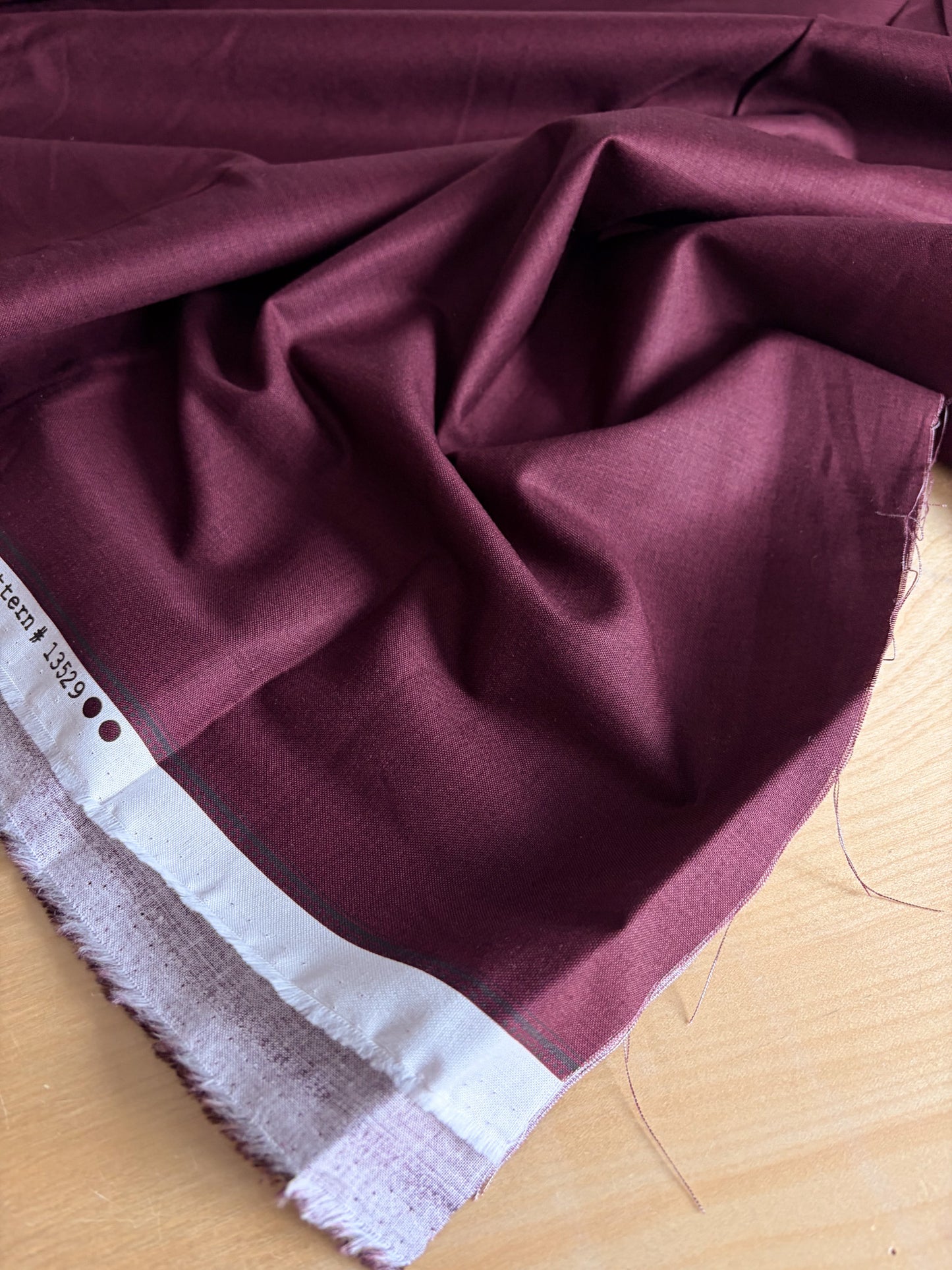 French General Quilting Cotton Solids in Bordeaux