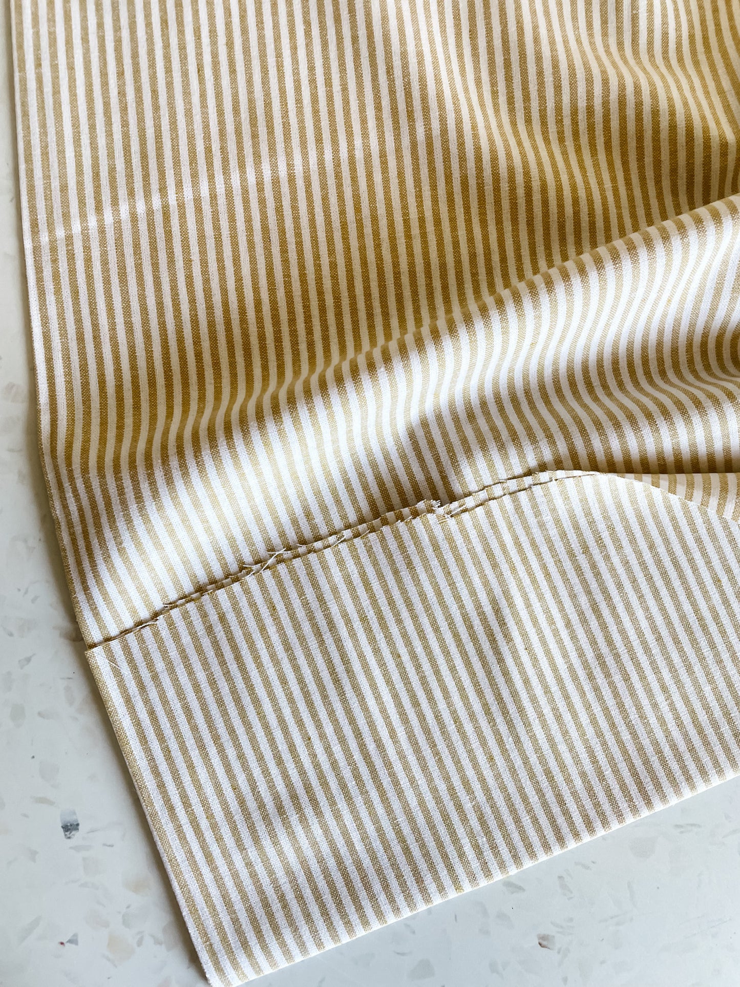 Yarn Dyed Classic Wovens – Mustard Stripe