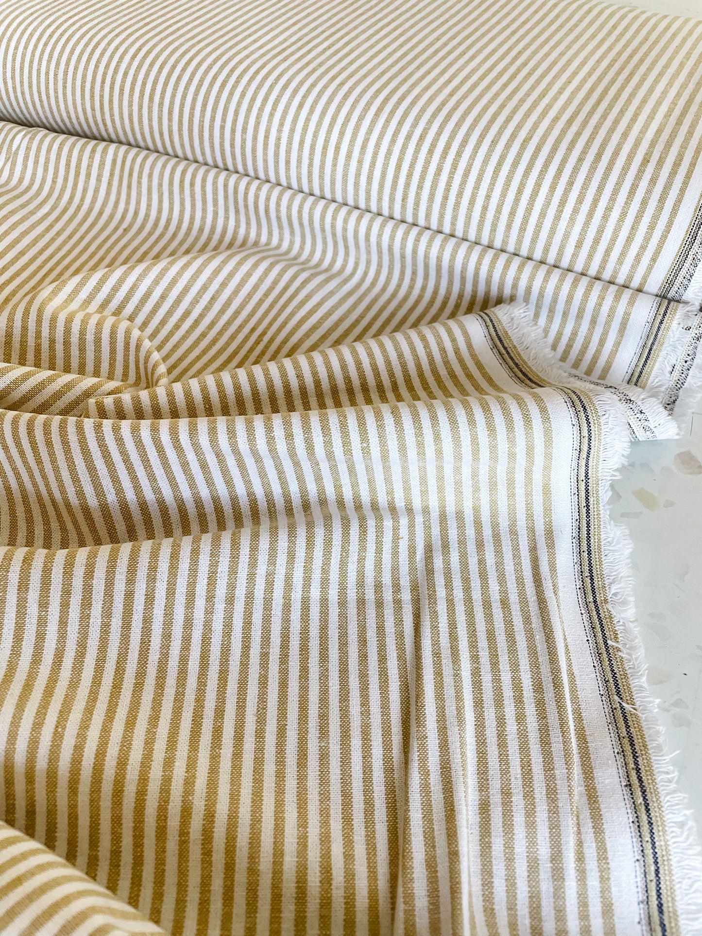Yarn Dyed Classic Wovens – Mustard Stripe