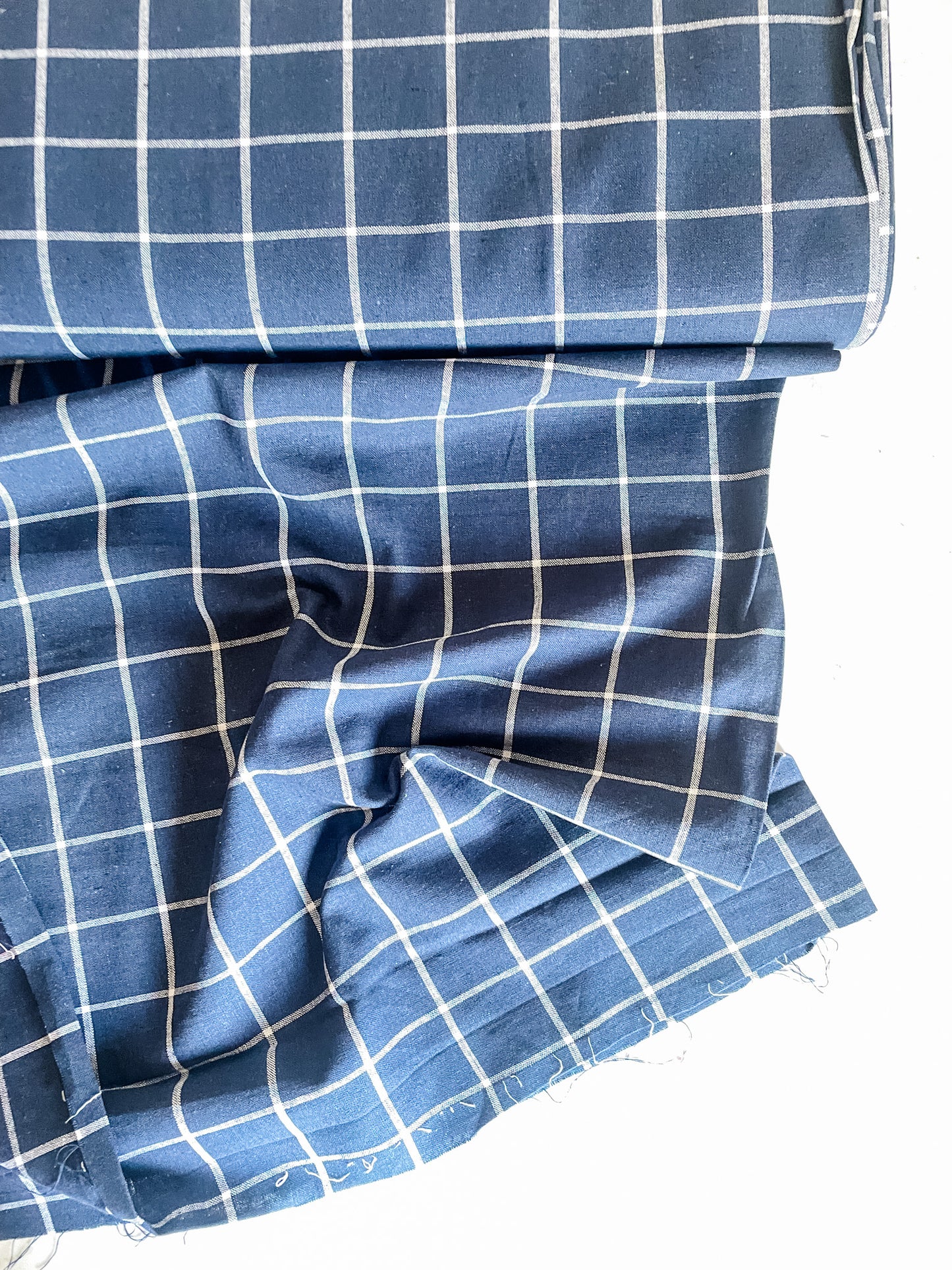Yarn Dyed Classic Wovens – Indigo Grid