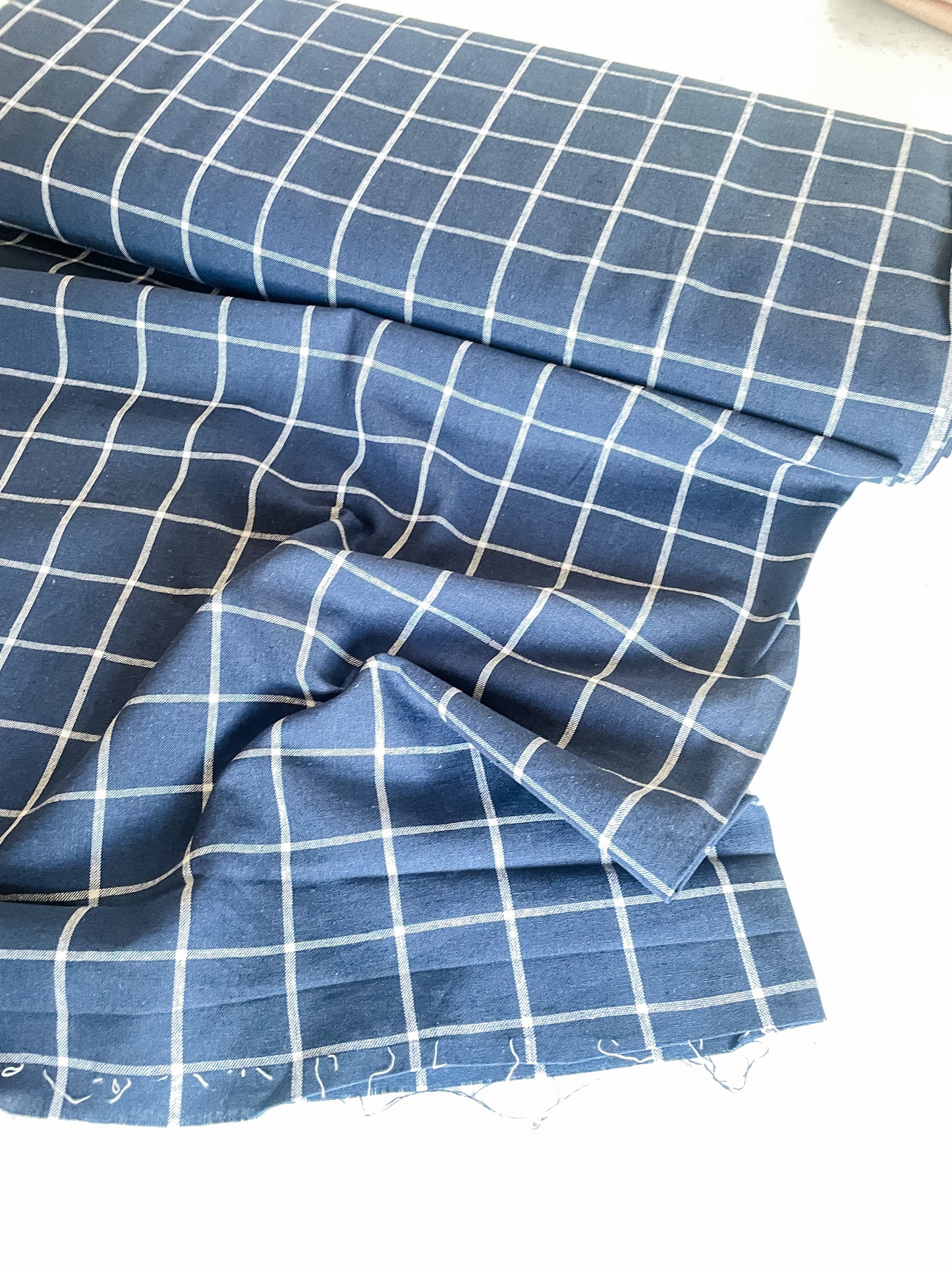 Yarn Dyed Classic Wovens – Indigo Grid
