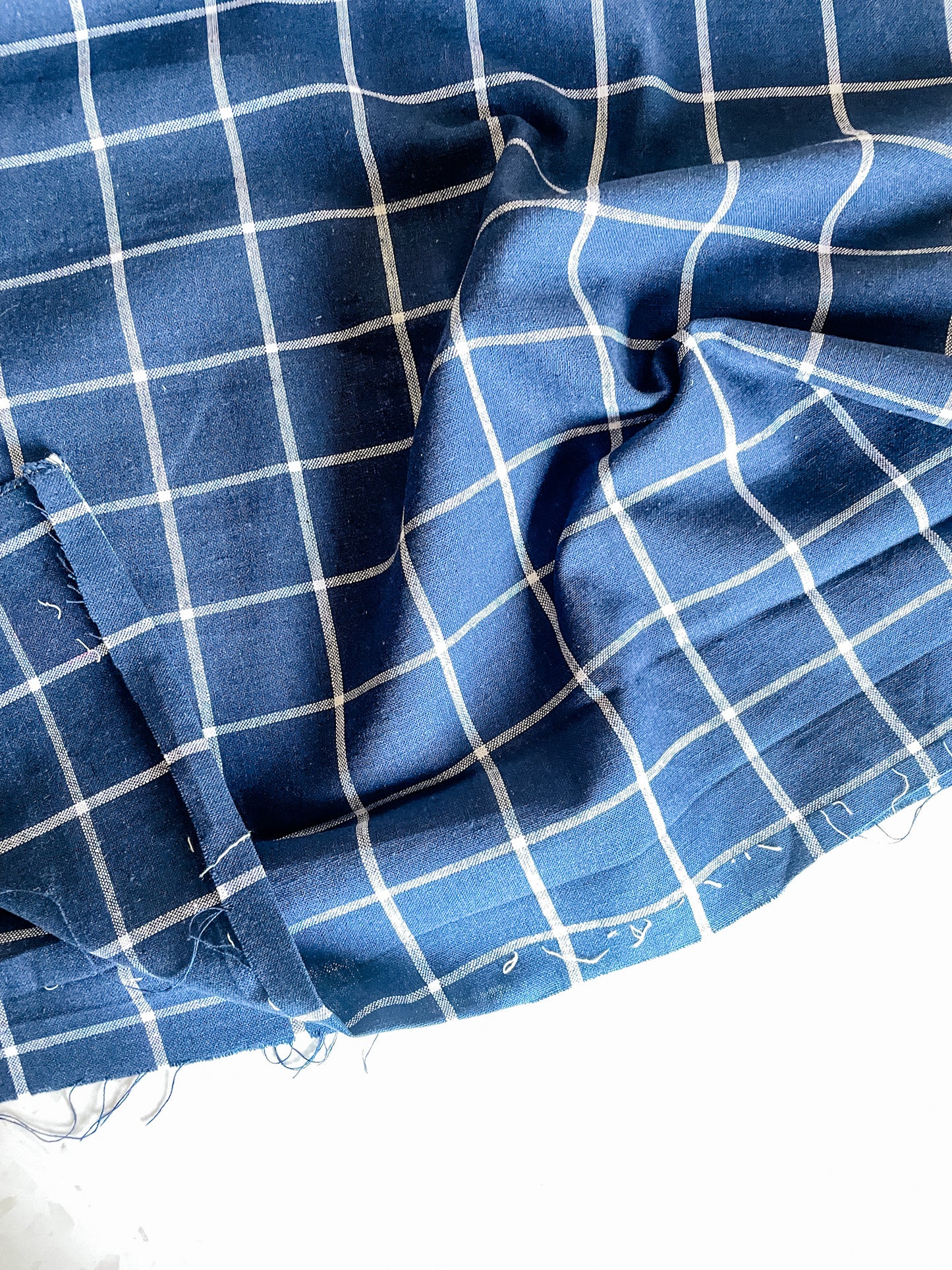 Yarn Dyed Classic Wovens – Indigo Grid