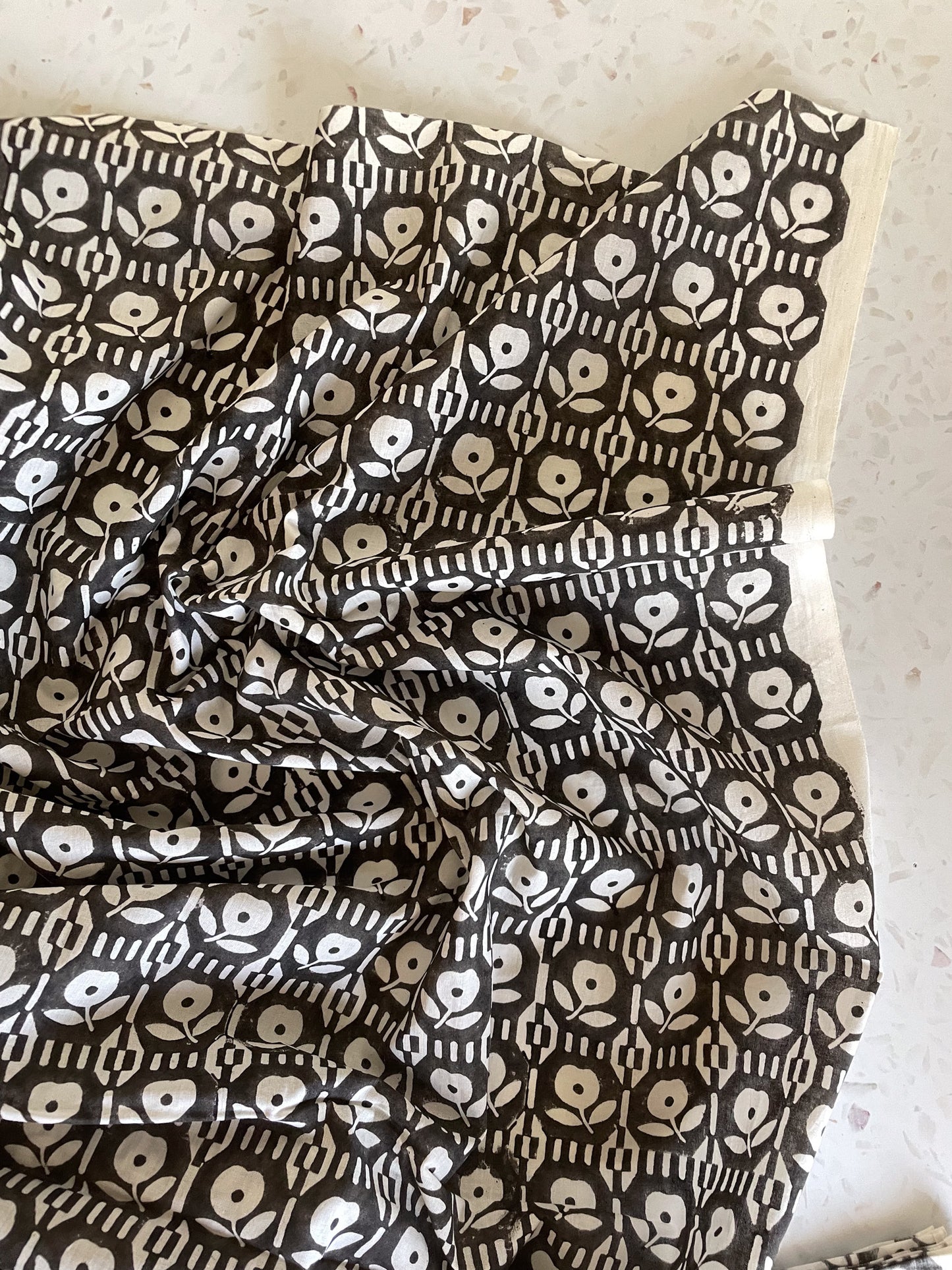 Indian Cotton – Moonflower Blockprint