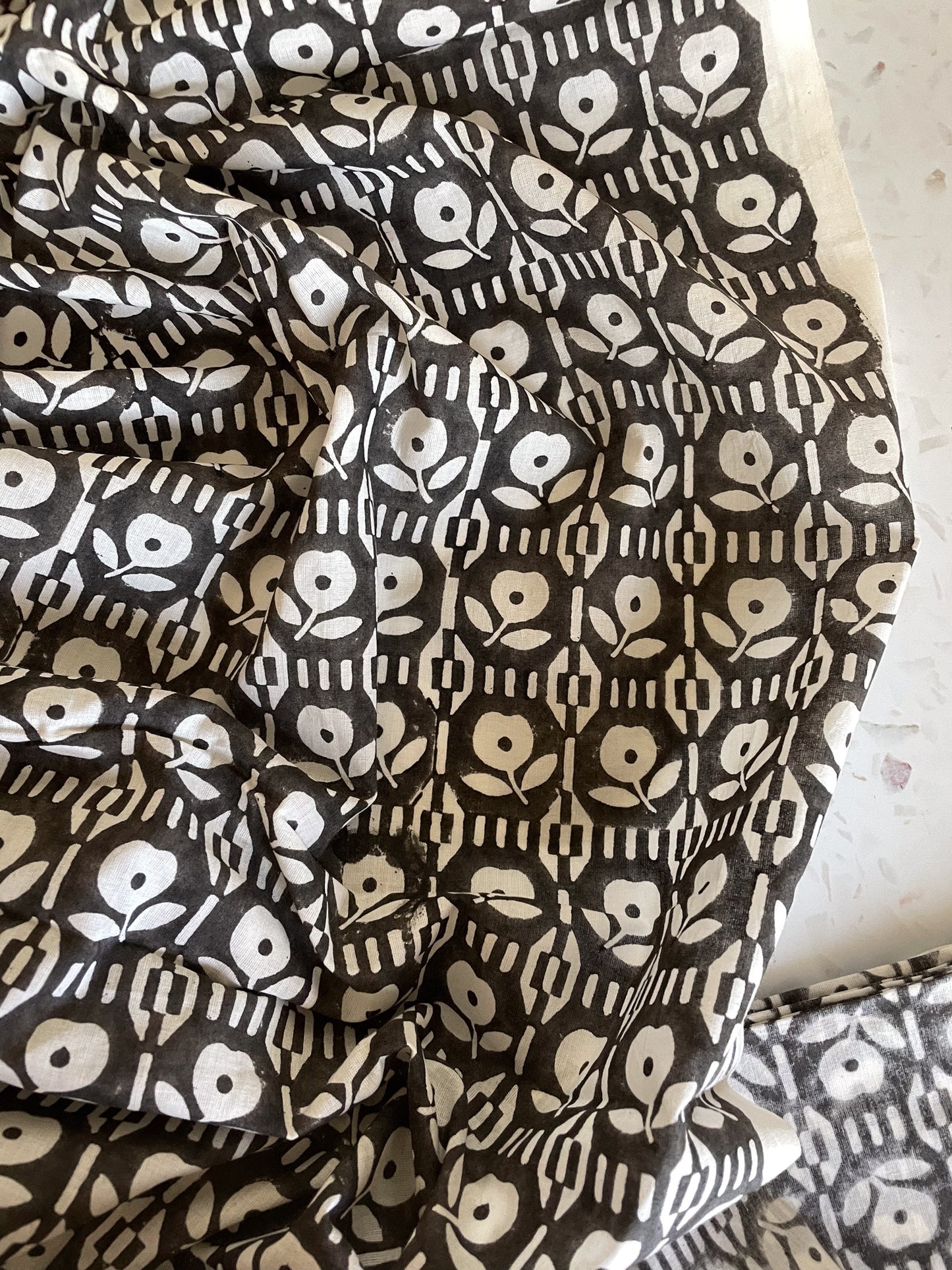 Indian Cotton – Moonflower Blockprint
