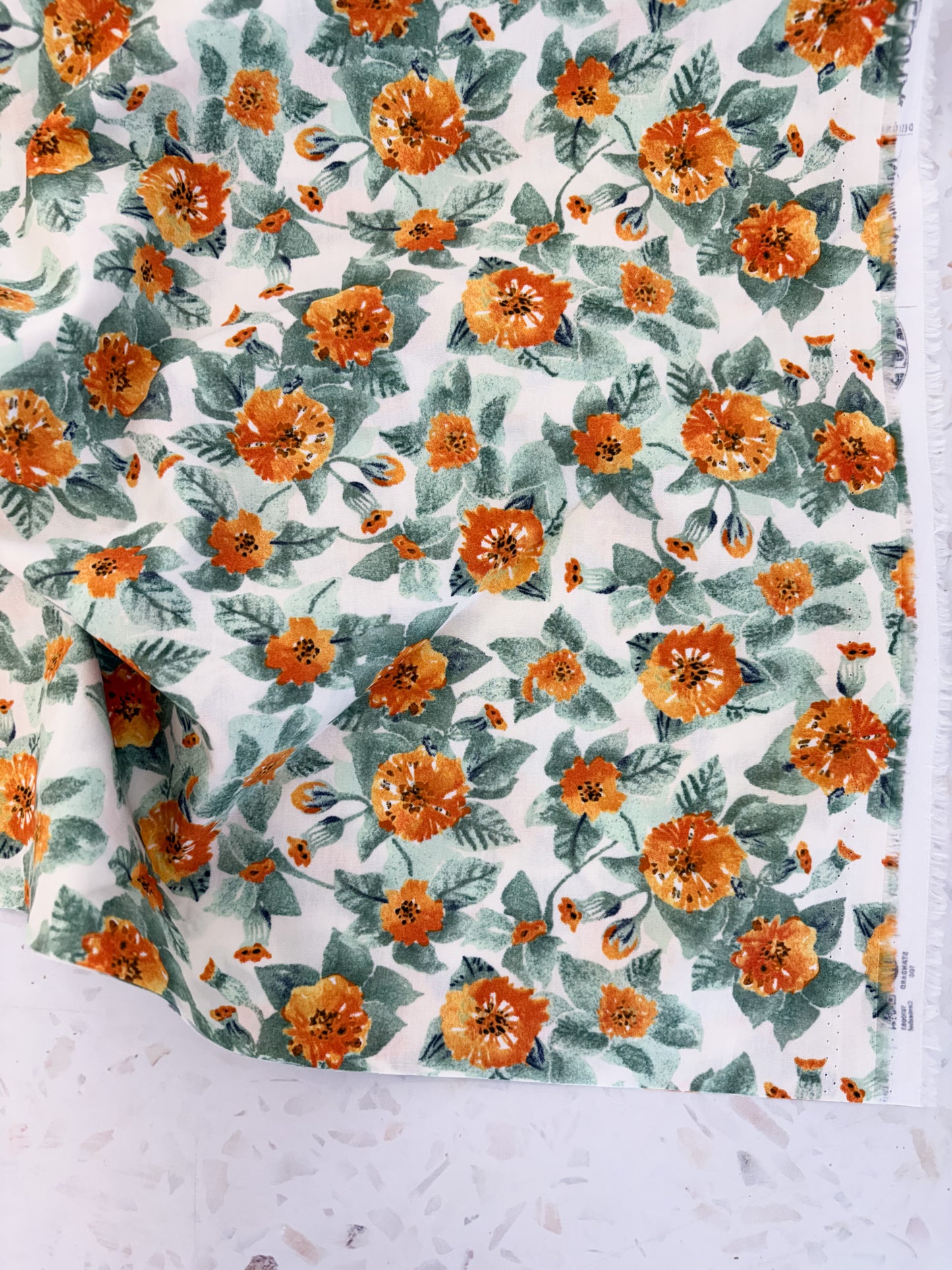 Barcelona Casa Vicens in Gold Quilting Cotton