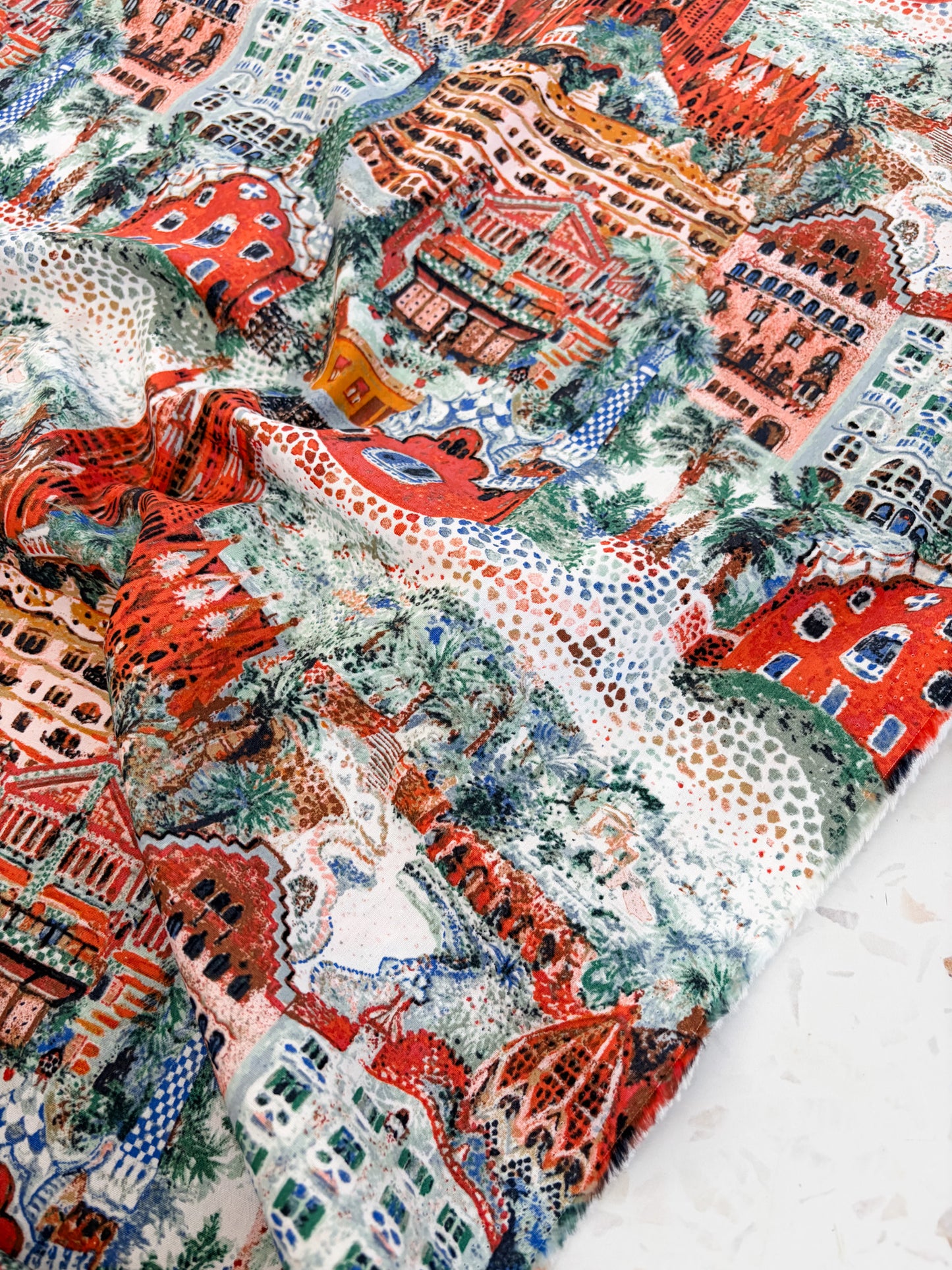Barcelona Landmarks Quilting Cotton
