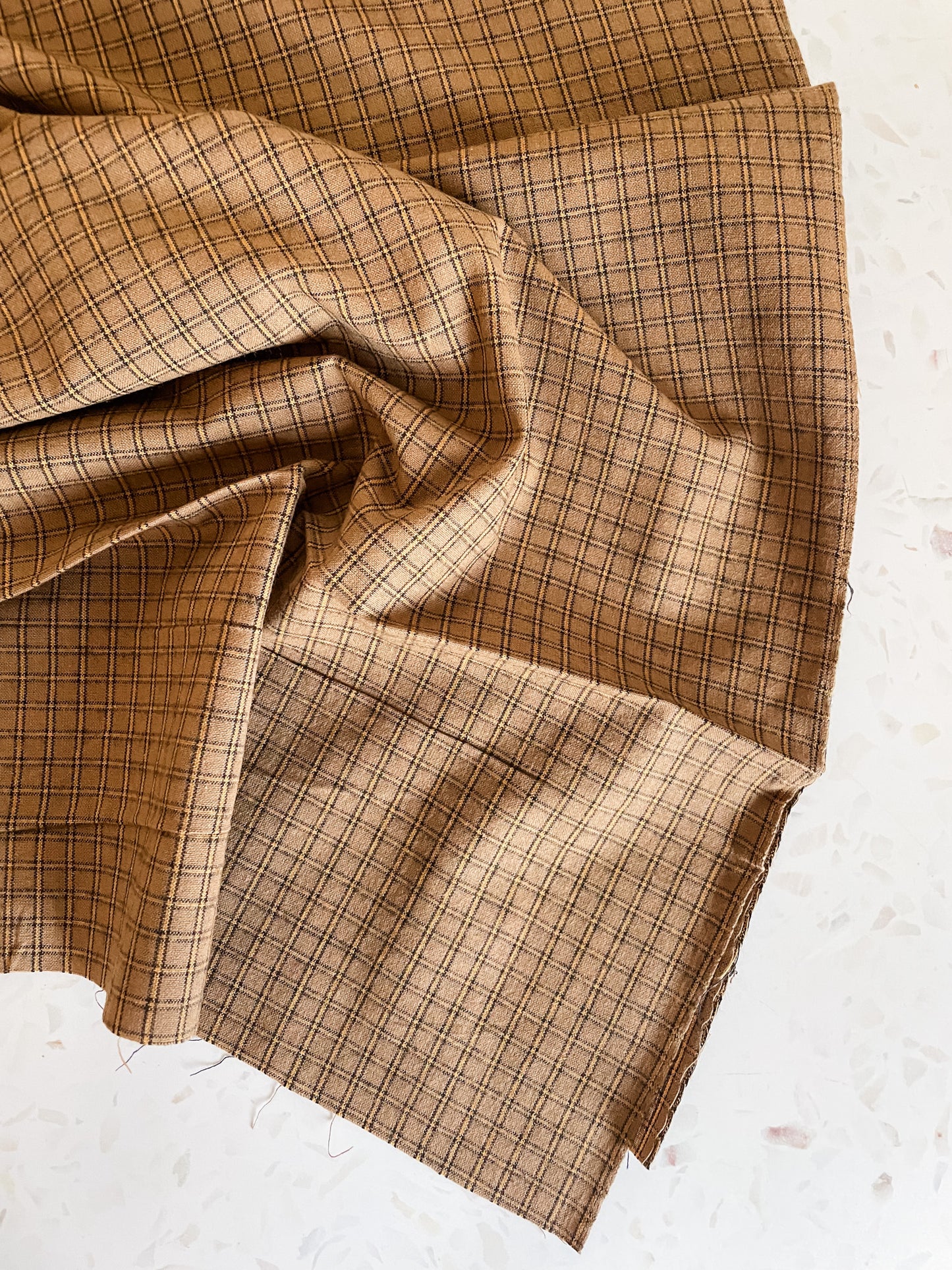 Brushed Cotton – Golden Hour Check