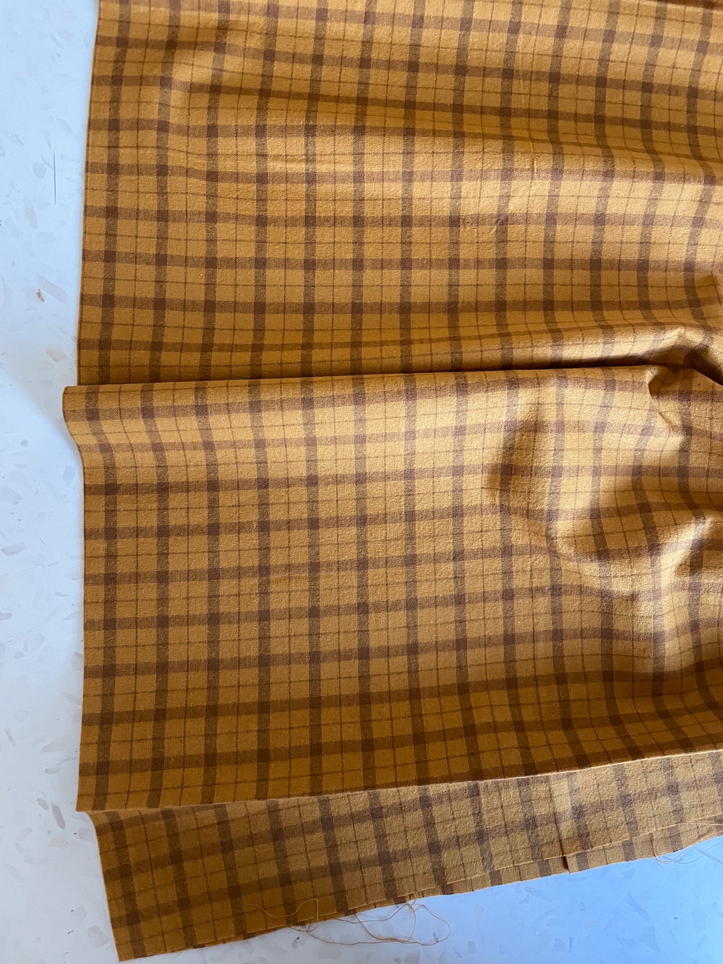 Brushed Cotton – Marigold Plaid
