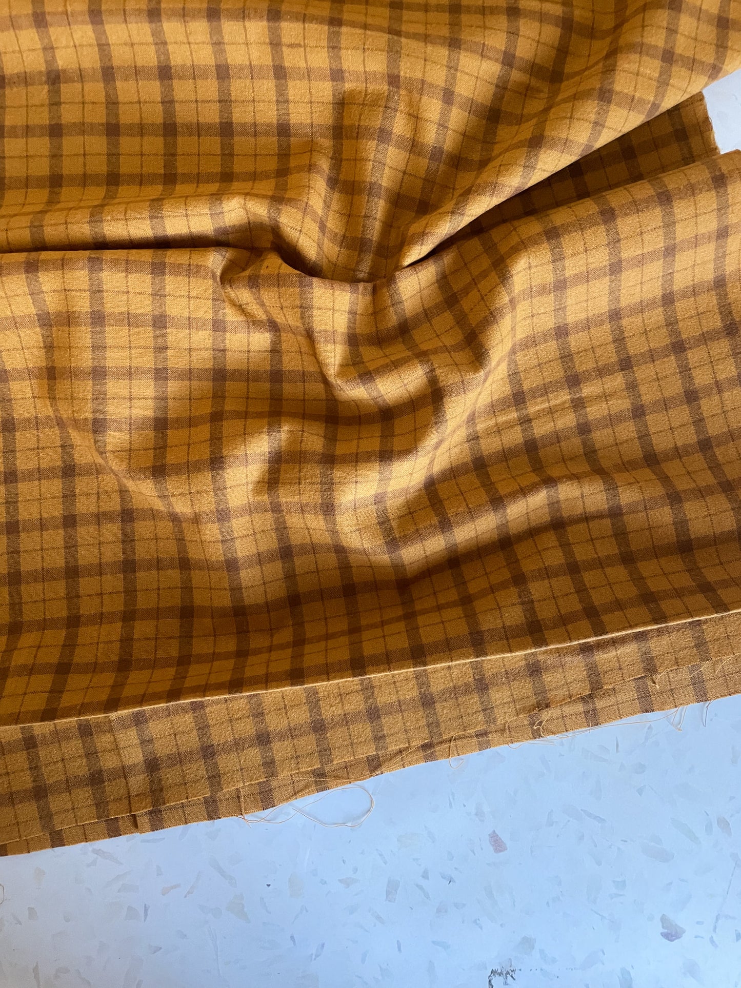 Brushed Cotton – Marigold Plaid