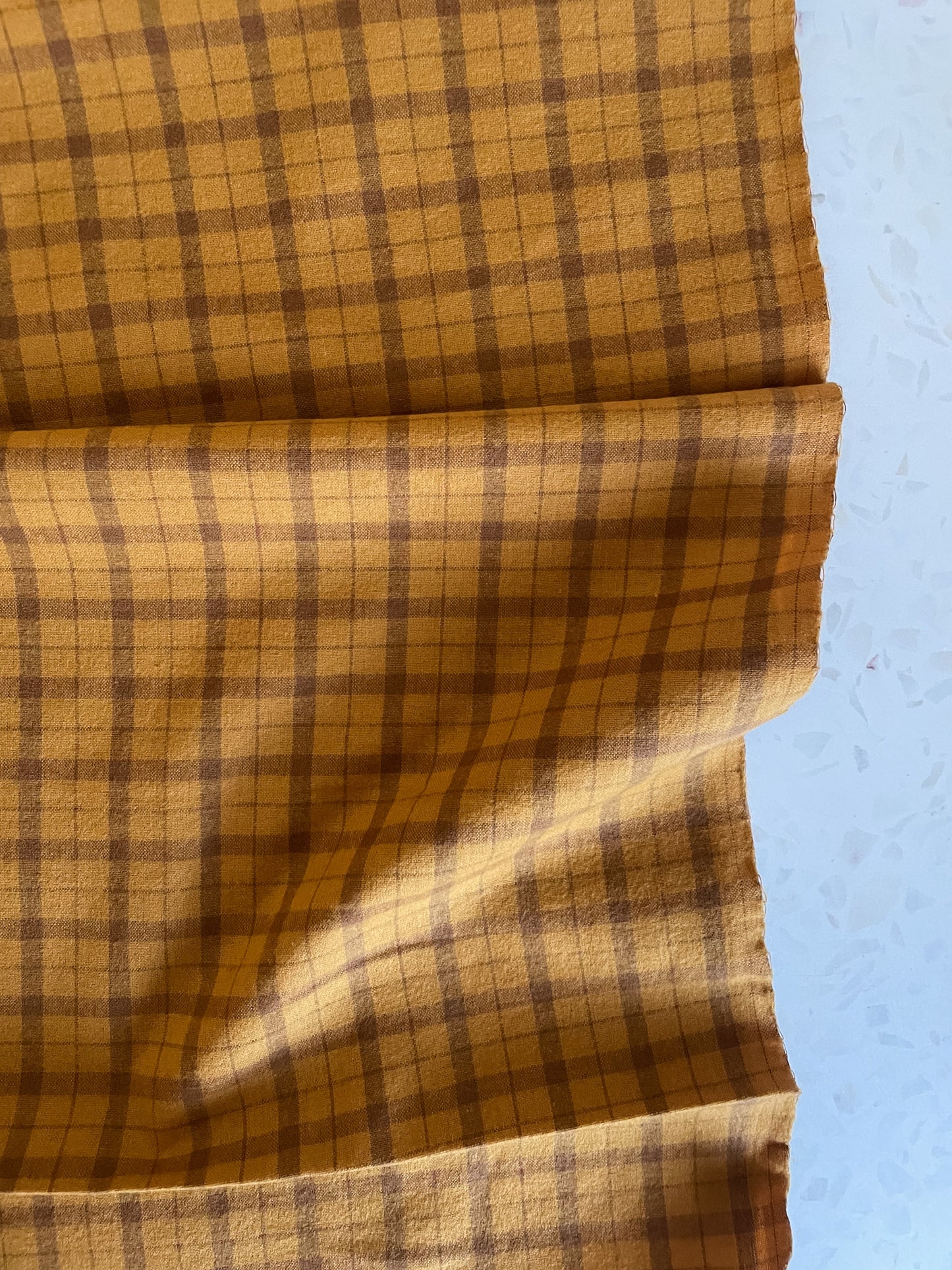 Brushed Cotton – Marigold Plaid
