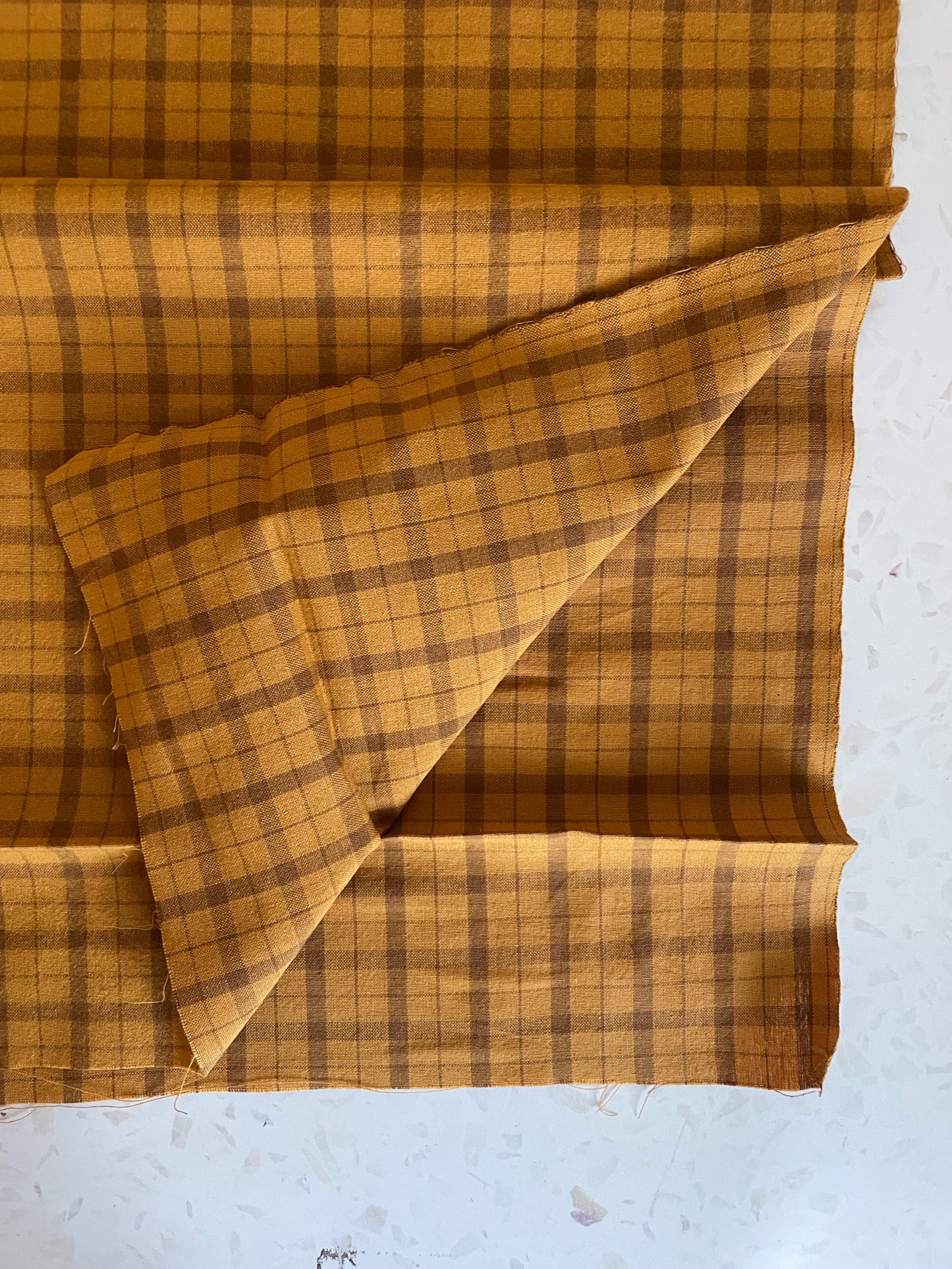 Brushed Cotton – Marigold Plaid