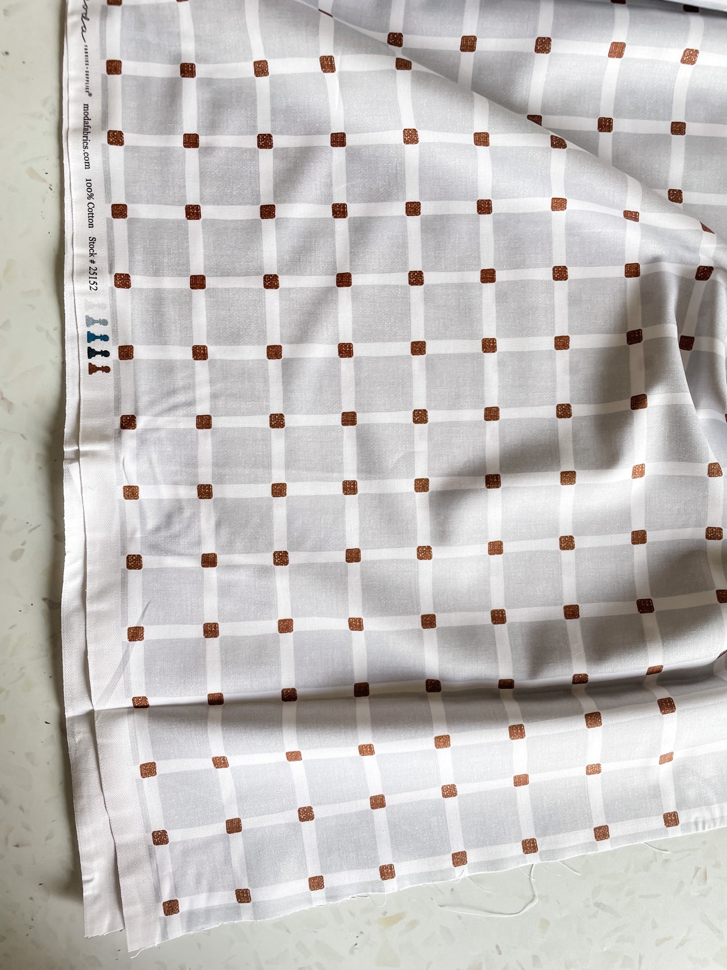 For My Boys Quilting Cotton – Henry in Silver