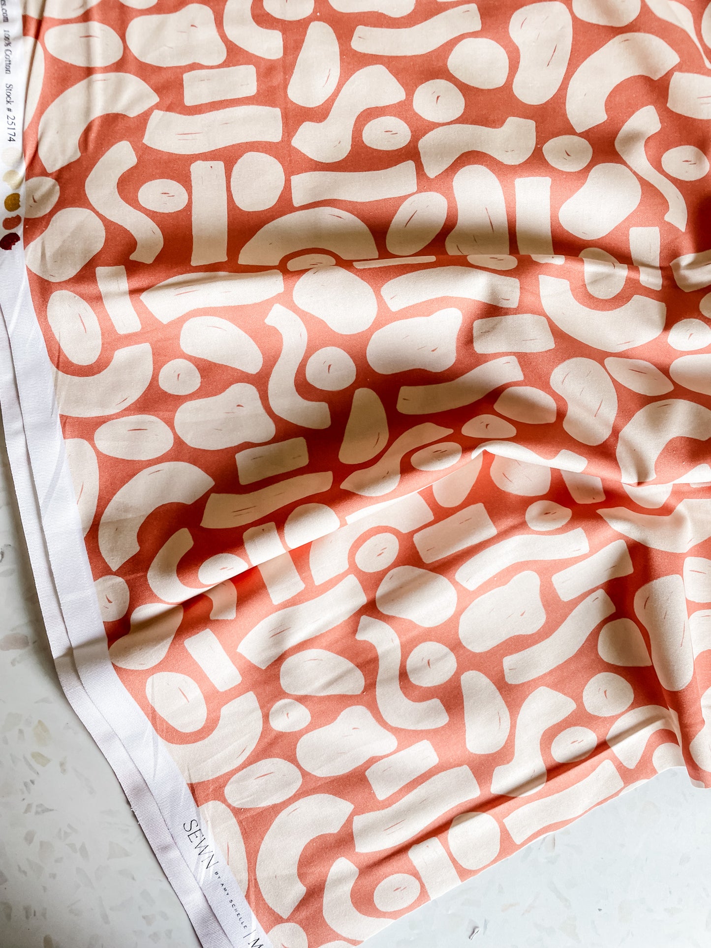 For My Boys Quilting Cotton – Milo in Peach
