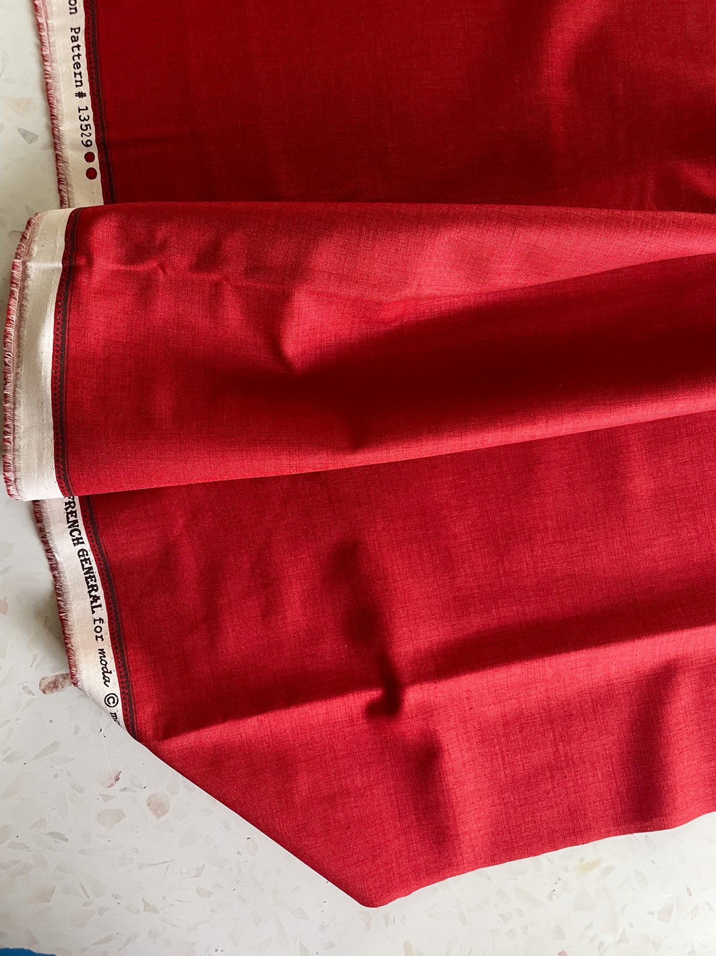 French General Quilting Cotton Solids – Rouge