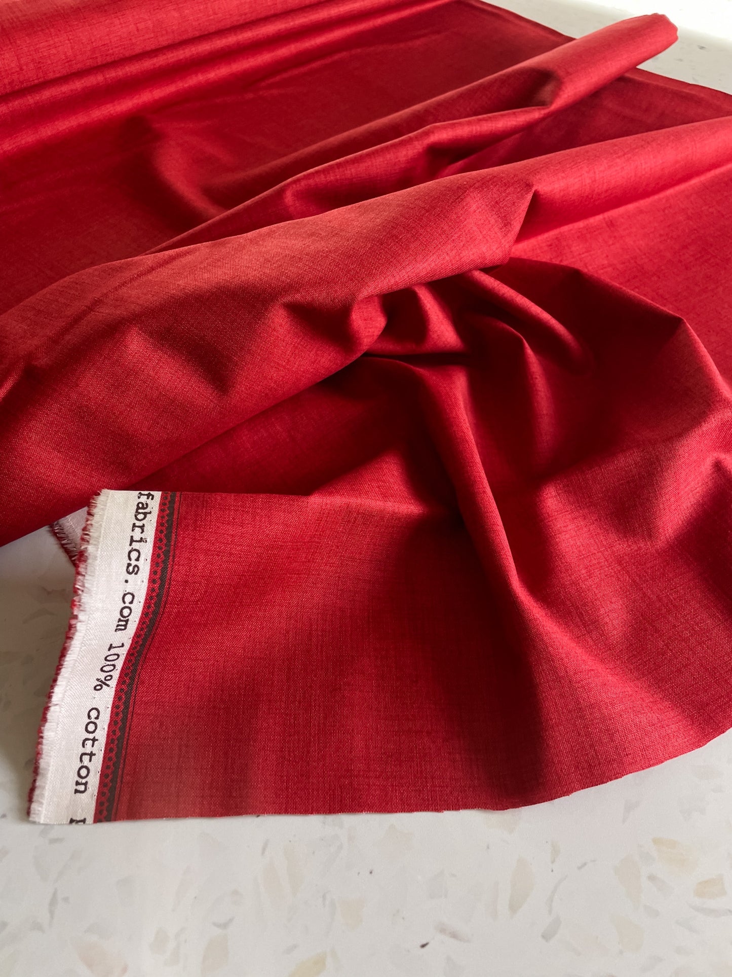 French General Quilting Cotton Solids – Rouge