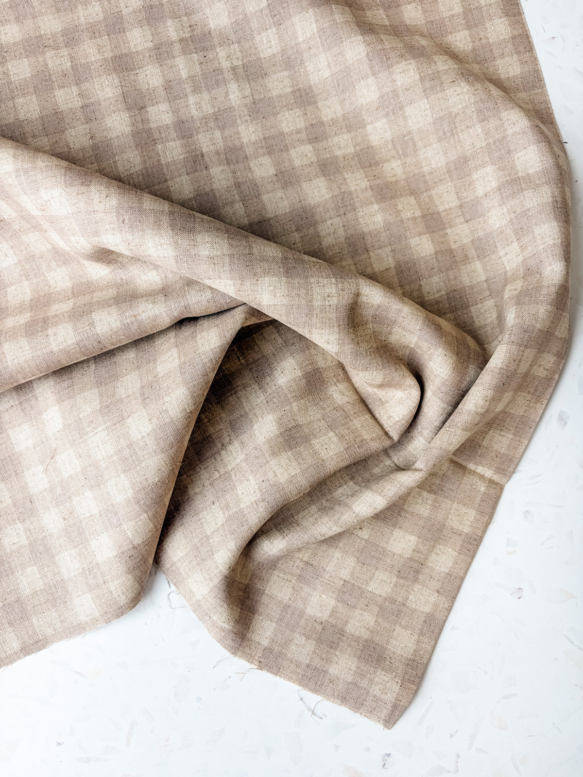 KOKKA Linen Cotton Gingham | Natural