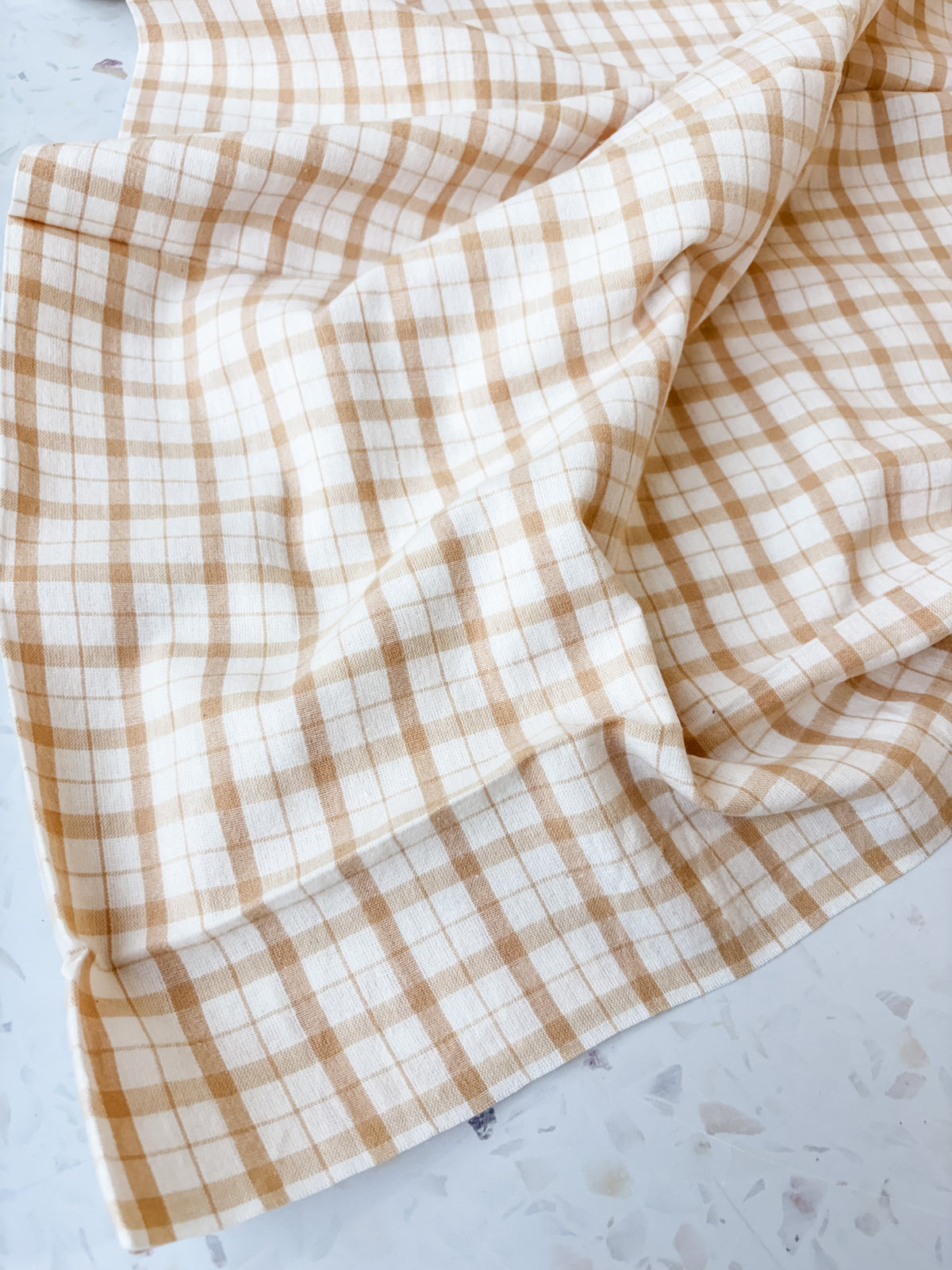 Brushed Cotton | Biscuit Plaid