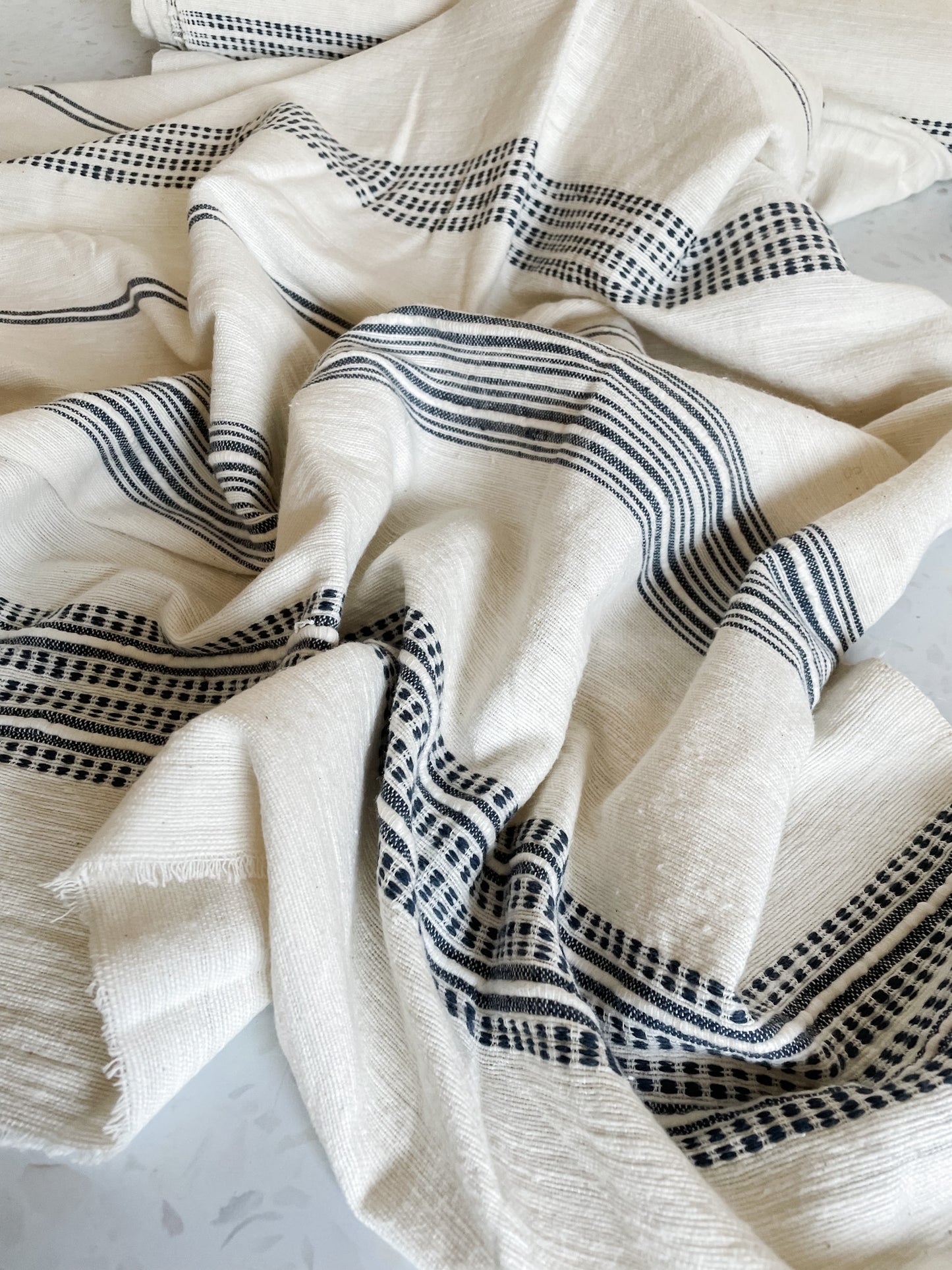 Aden Handloom Fabric – Navy