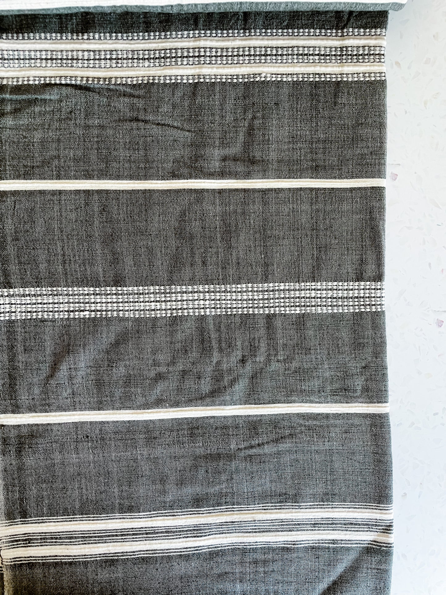 Aden Handloom Fabric – Charcoal