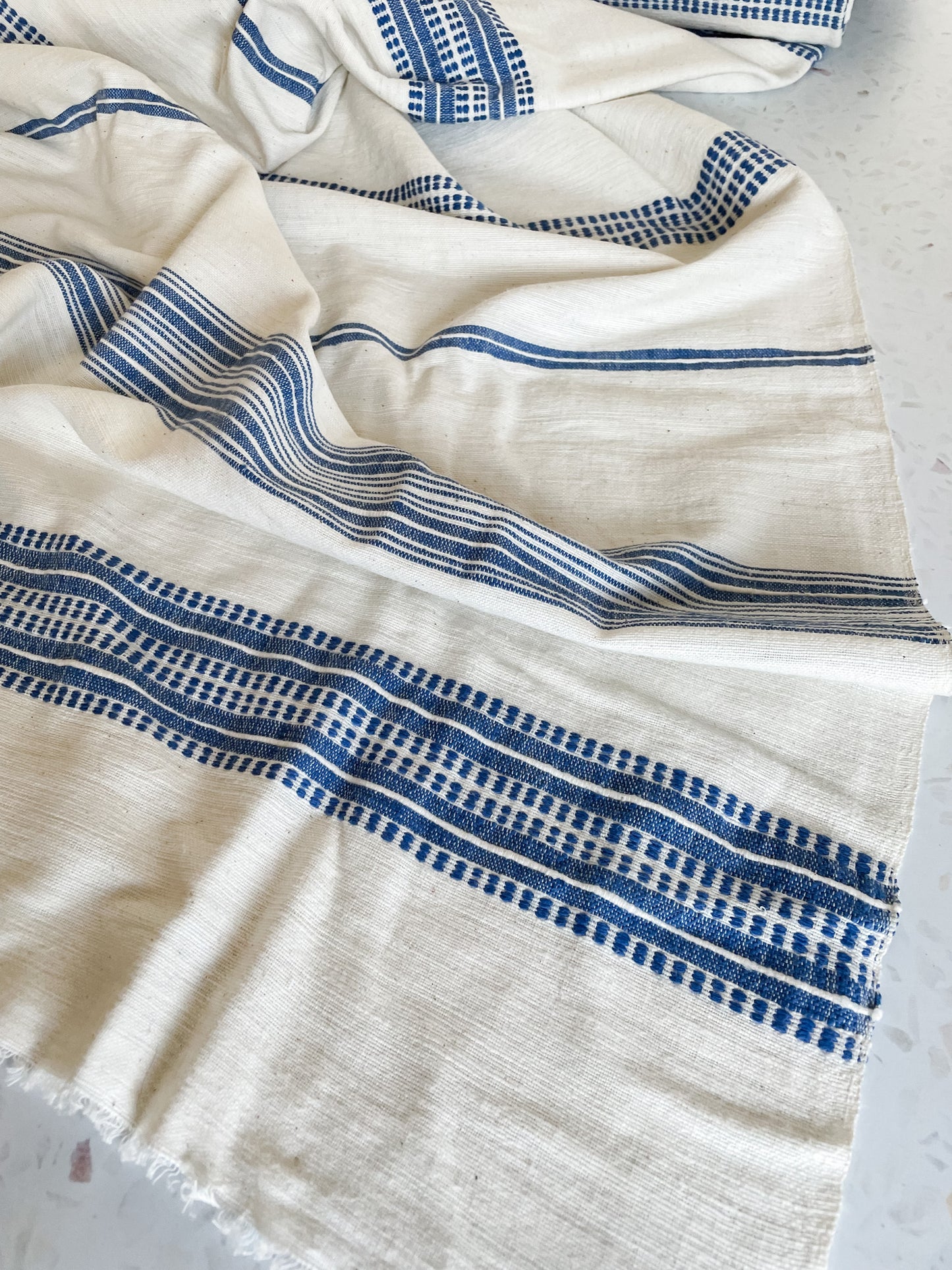 Aden Handloom Fabric – Cobalt