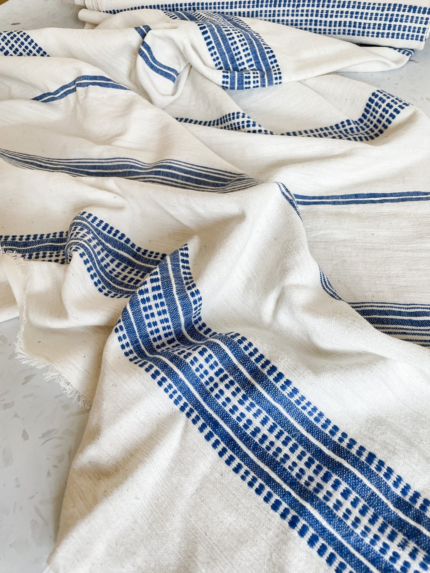 Aden Handloom Fabric – Cobalt