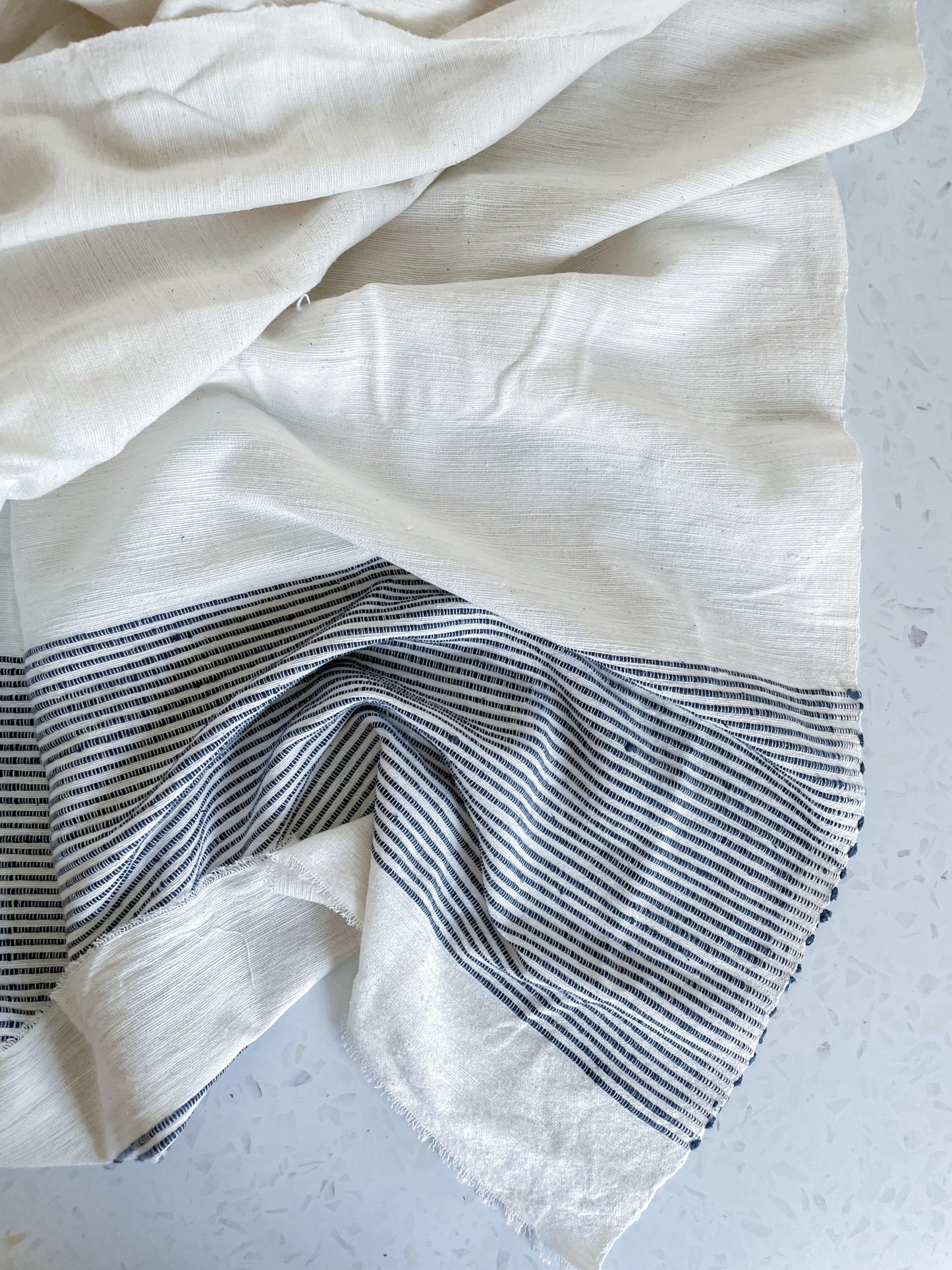 Riviera Handloom Fabric – Navy