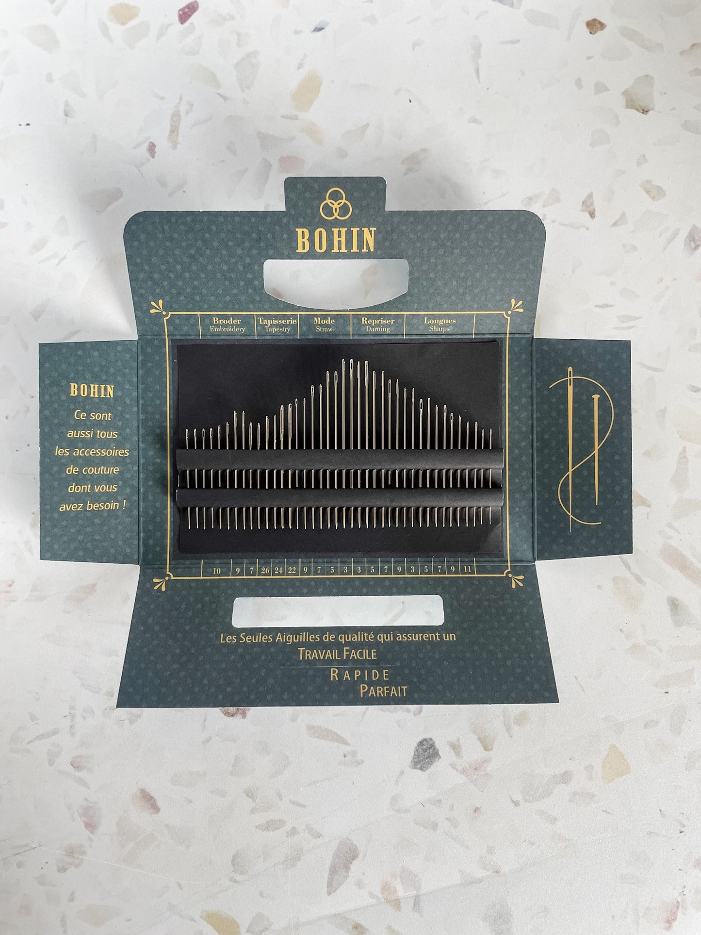Bohin Sewing Needle Book (40pc) – Blue Solange